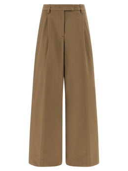 THELATEST Braune Baumwollhose für die Freizeit