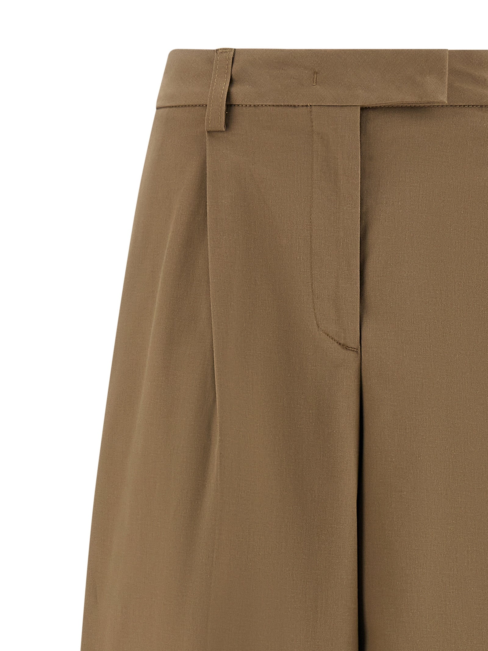 THELATEST Braune Baumwollhose für die Freizeit