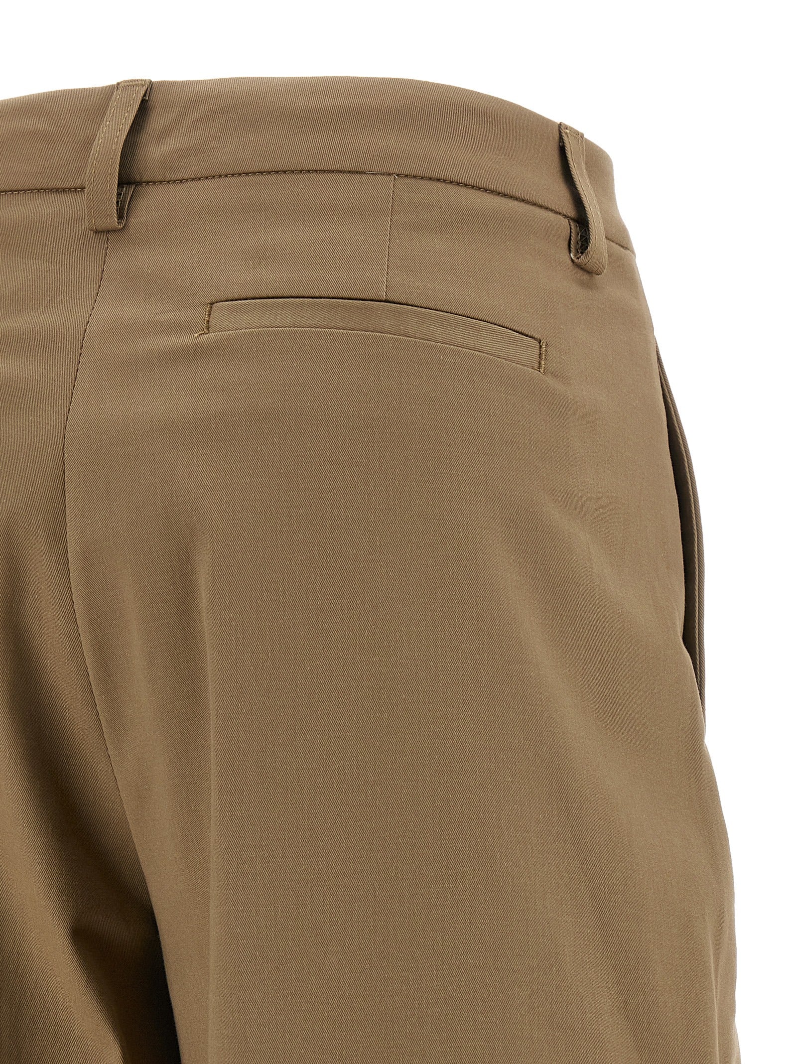 THELATEST Braune Baumwollhose für die Freizeit