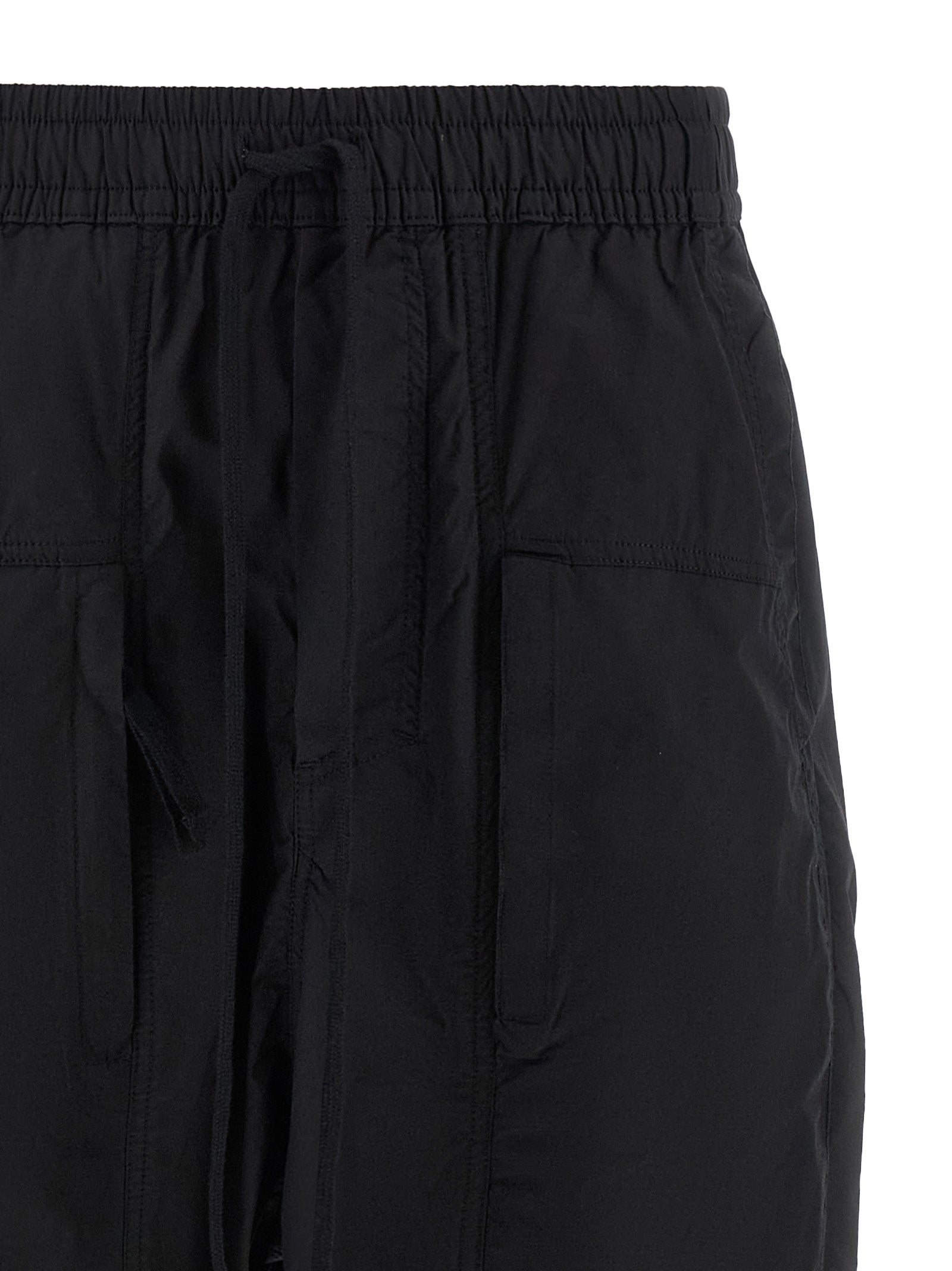 Thom Krom Schwarze Baumwoll-Freizeithose