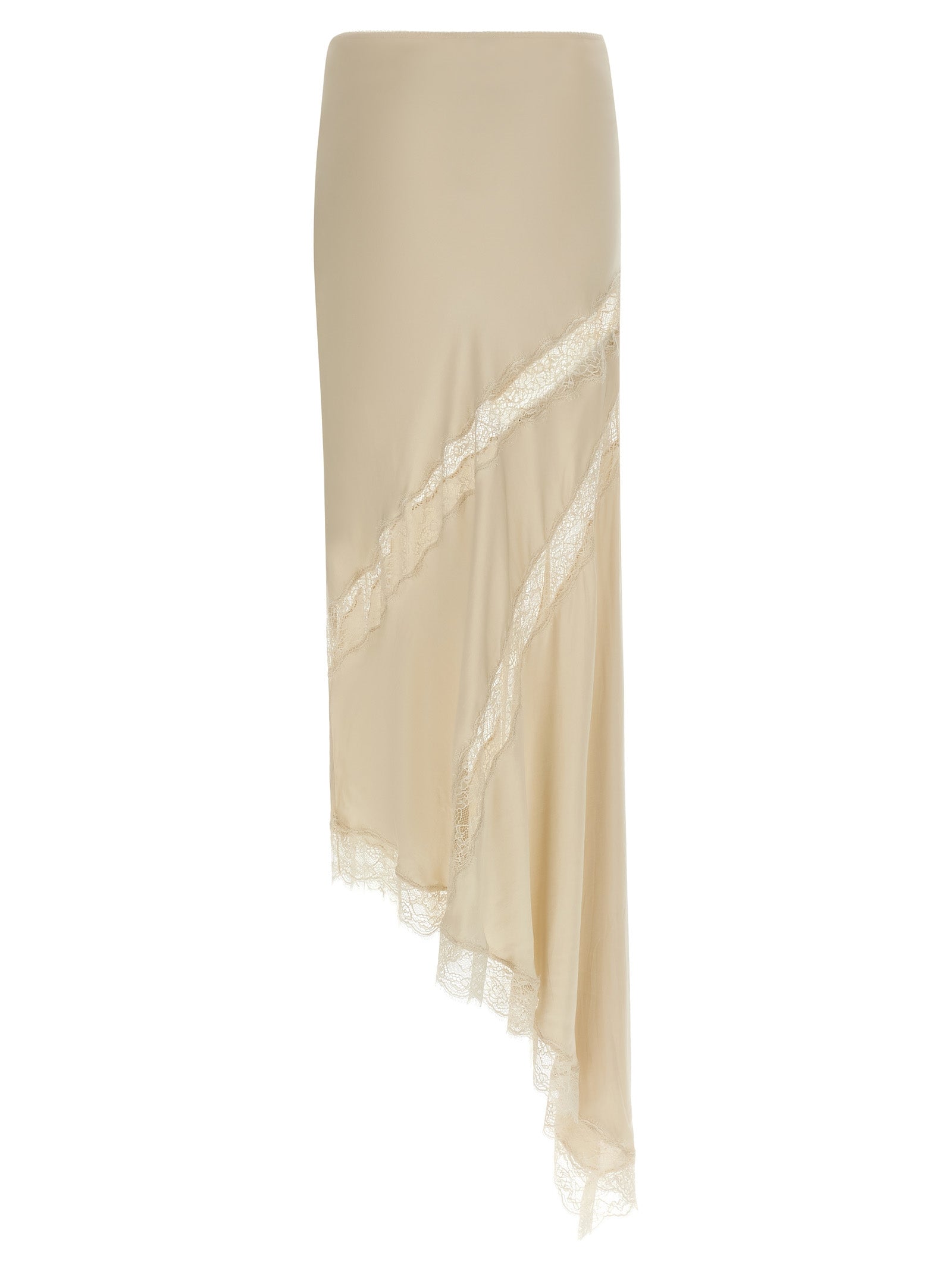 The Andamane Beige Viskose Minirock