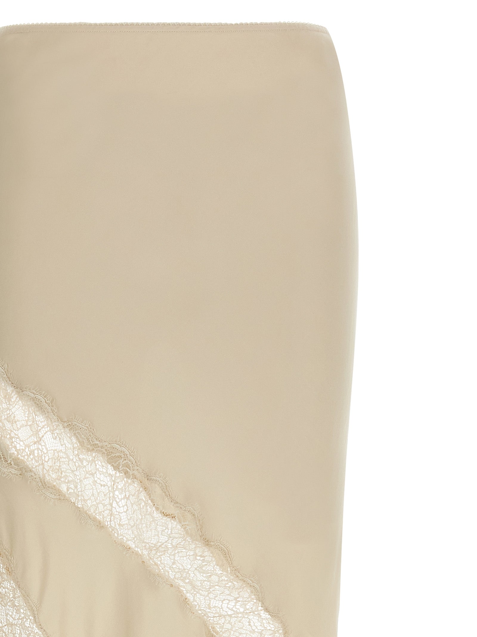 The Andamane Beige Viskose Minirock