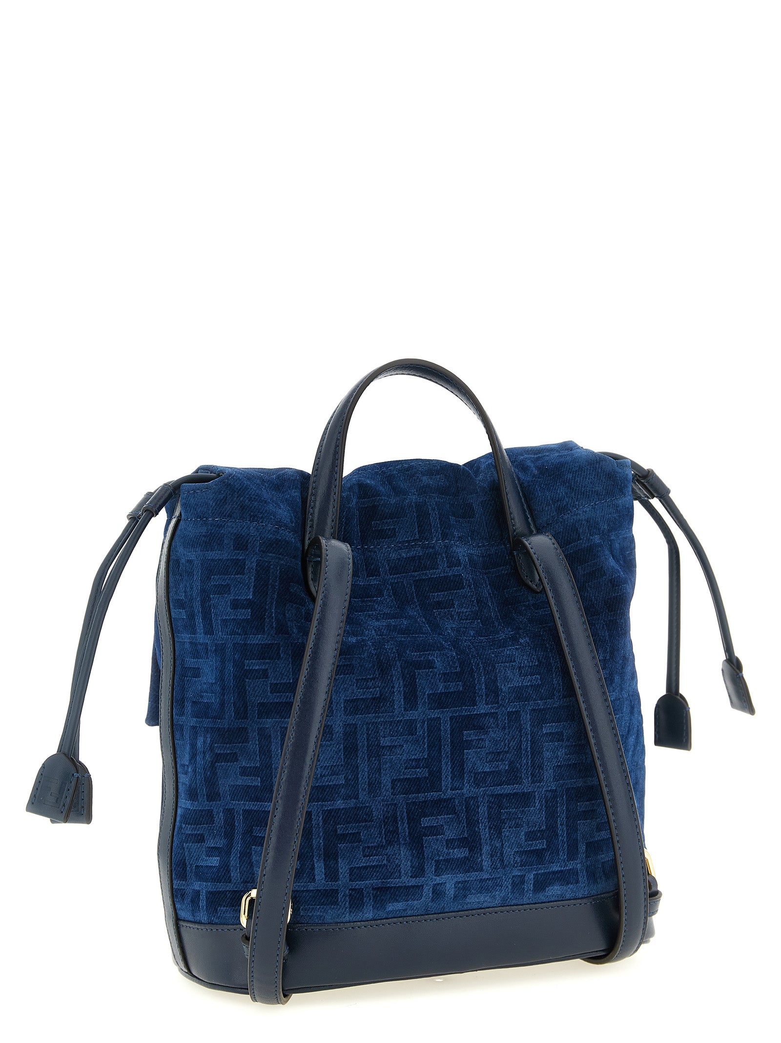 Fendi Blauer Baumwollrucksack