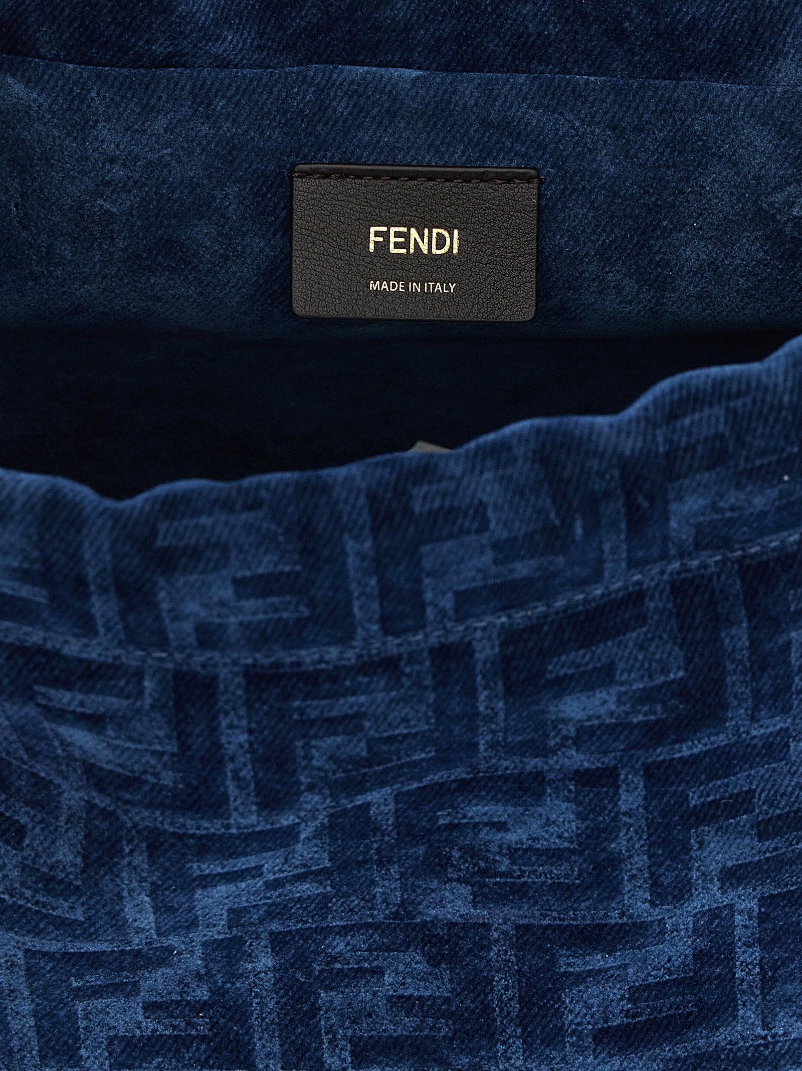 Fendi Blauer Baumwollrucksack