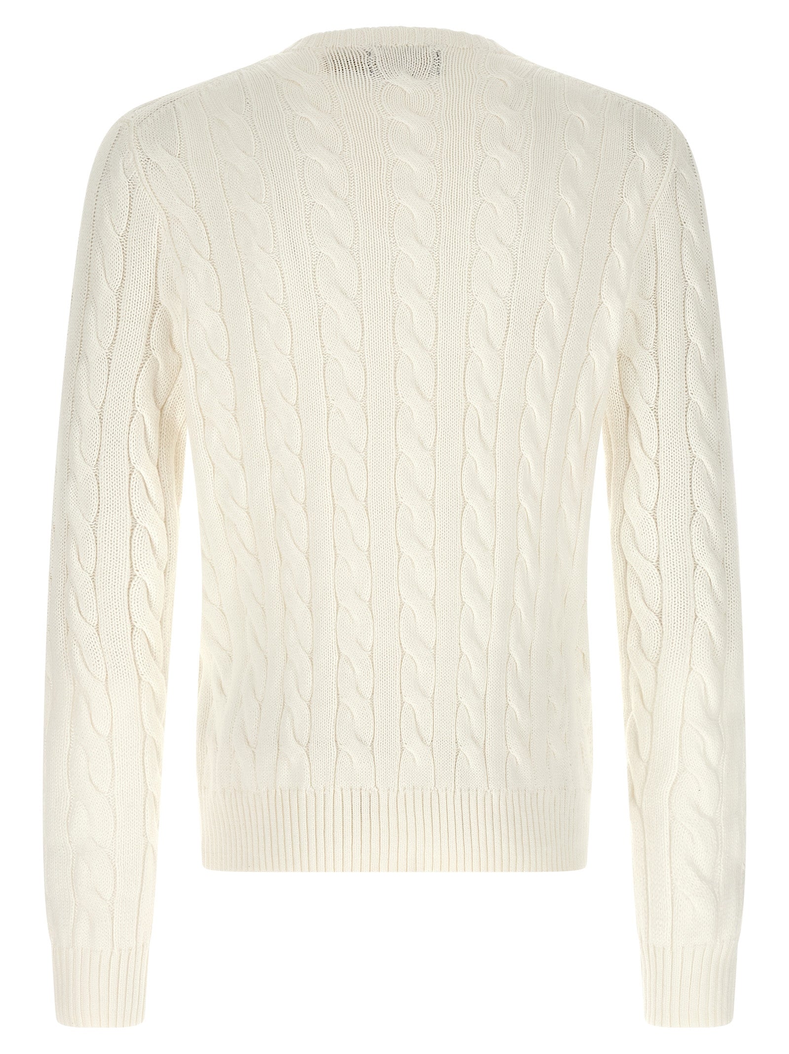 Polo Ralph Lauren Weißer Strickcardigan aus Baumwolle