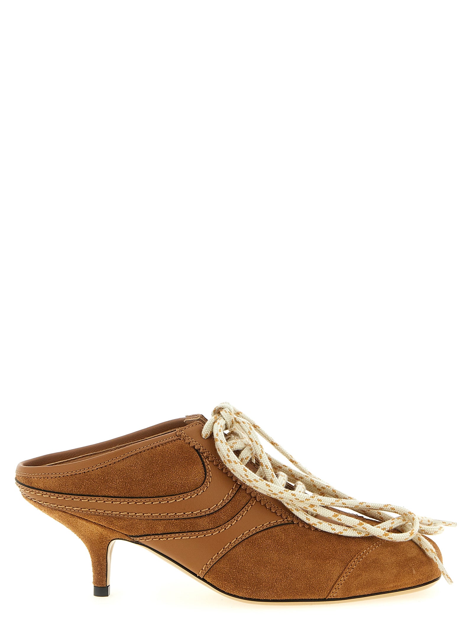 Dries Van Noten Braune Kalbsleder Plateau-Sneaker