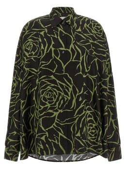 Dries Van Noten Schwarze Viskosebluse