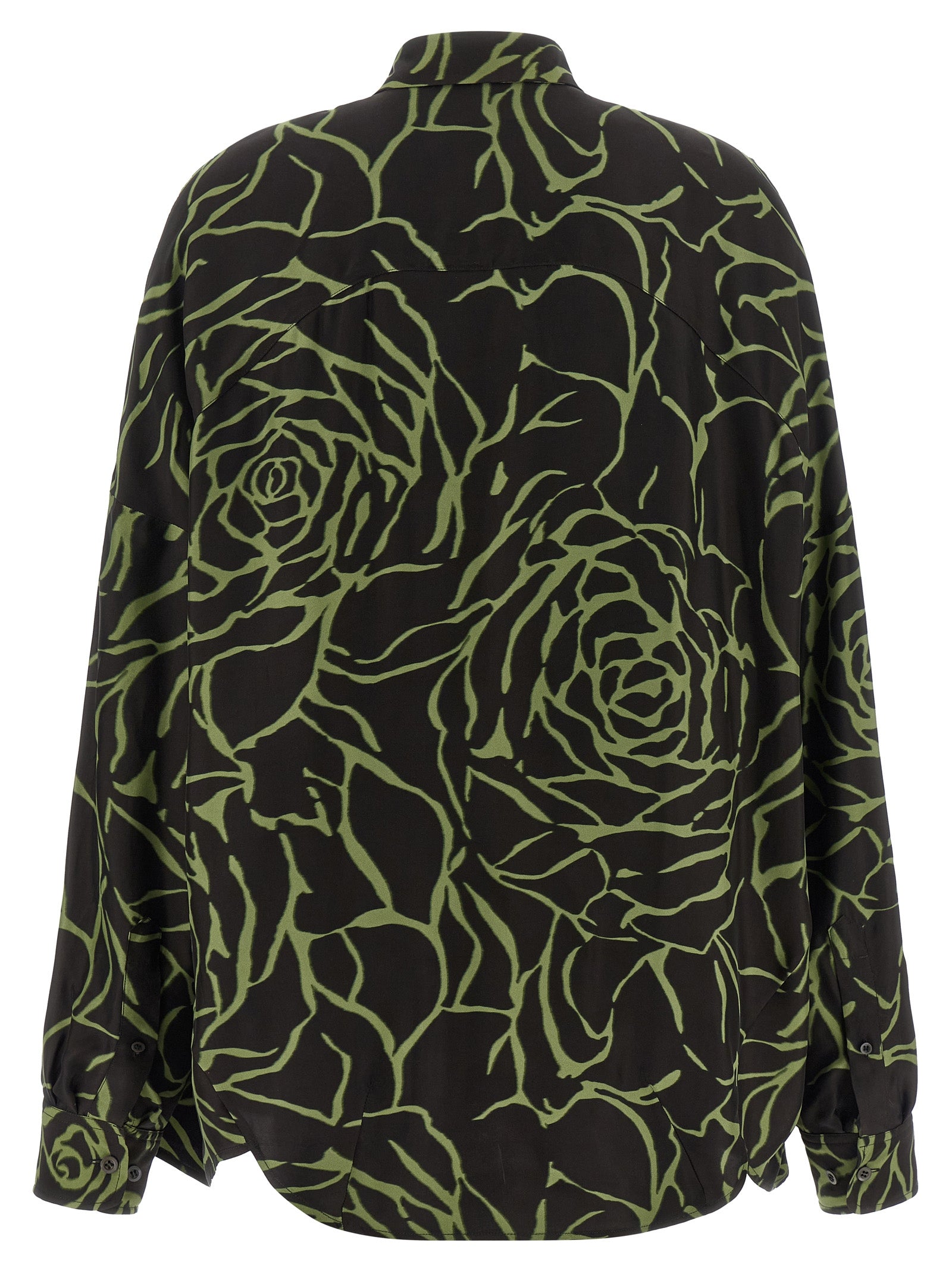 Dries Van Noten Schwarze Viskosebluse