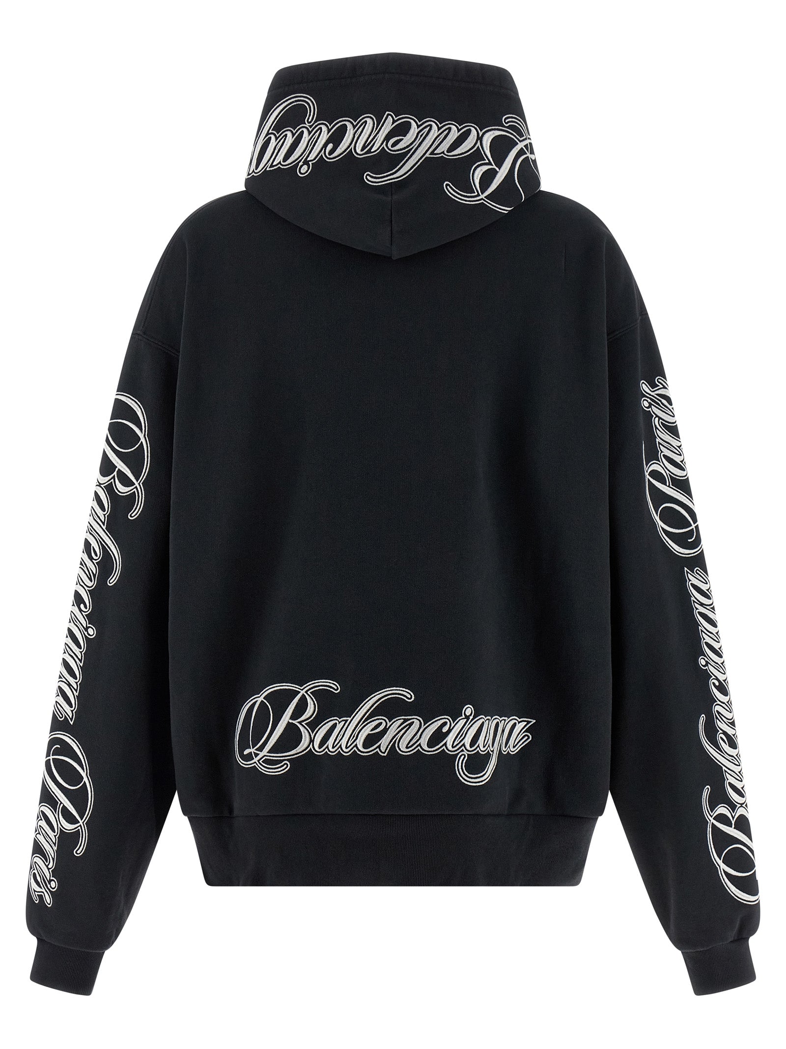 Balenciaga Schwarzer Baumwoll-Hoodie