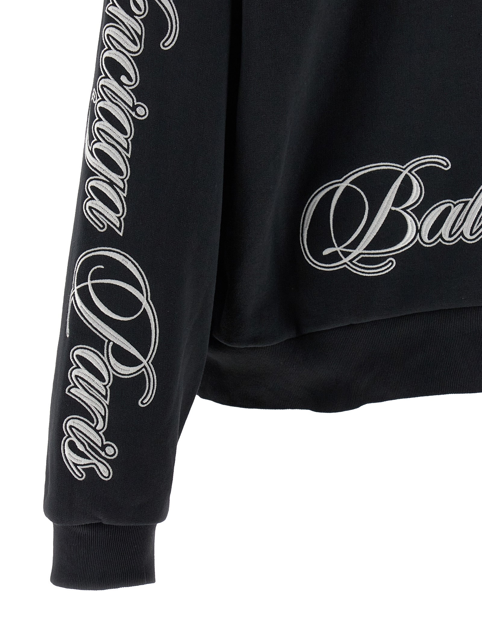 Balenciaga Schwarzer Baumwoll-Hoodie