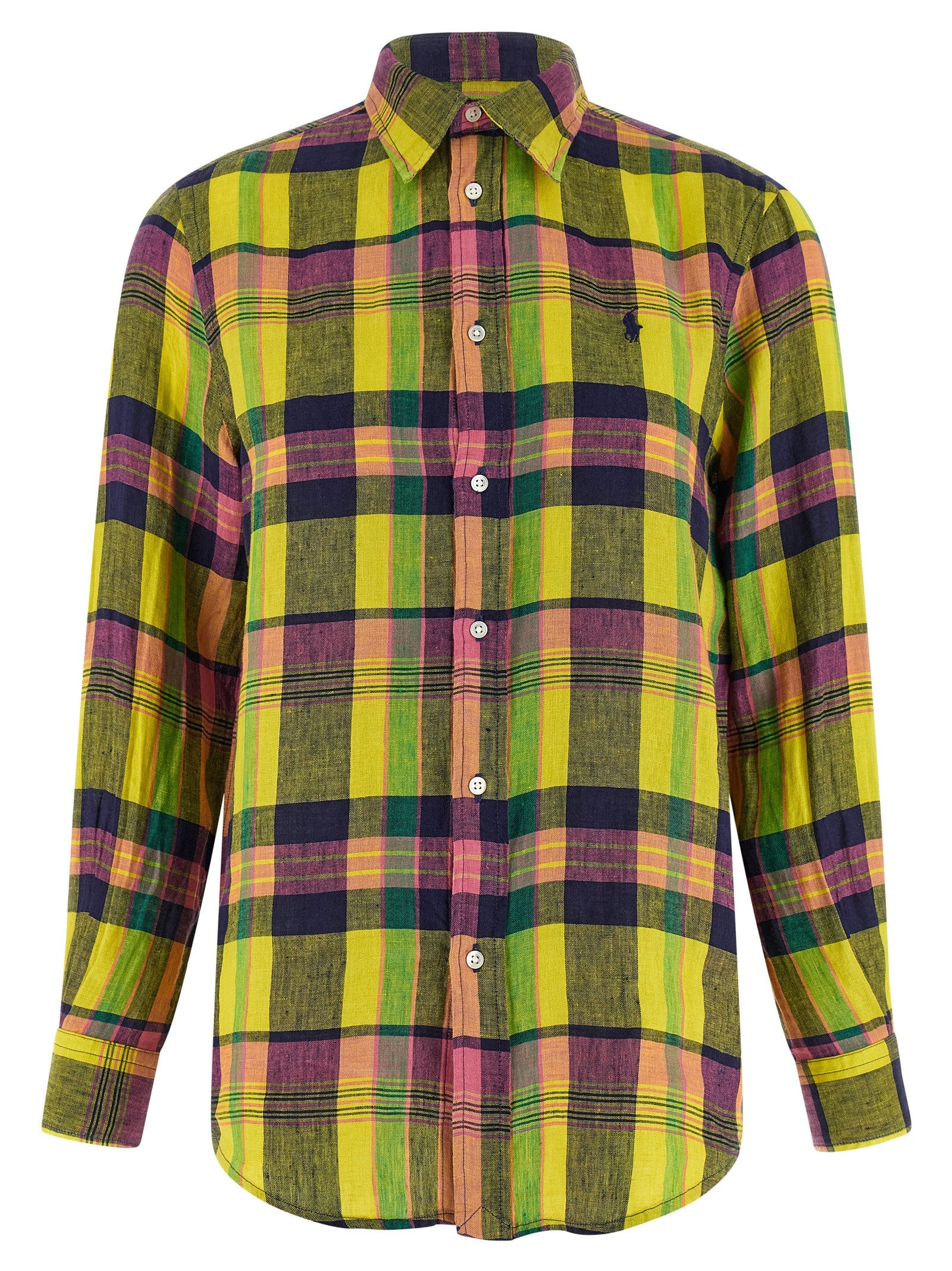 Polo Ralph Lauren Mehrfarbige Leinenbluse