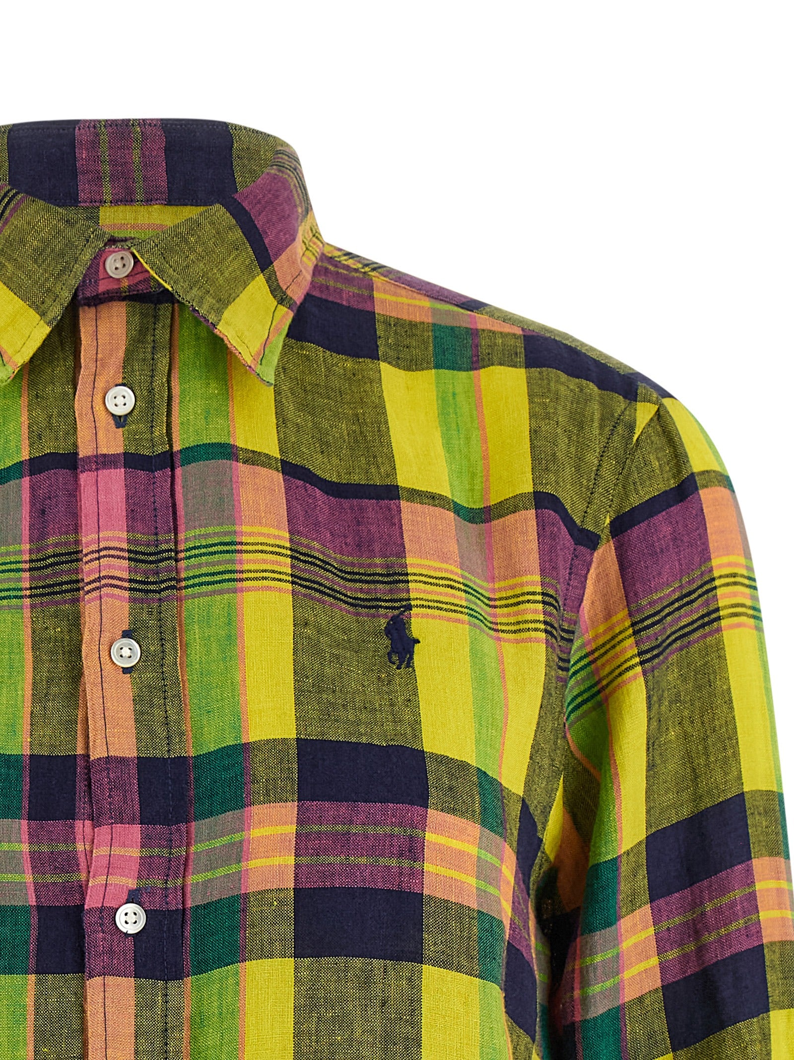 Polo Ralph Lauren Mehrfarbige Leinenbluse