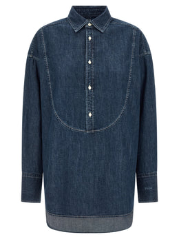 Polo Ralph Lauren Blaue Baumwollbluse