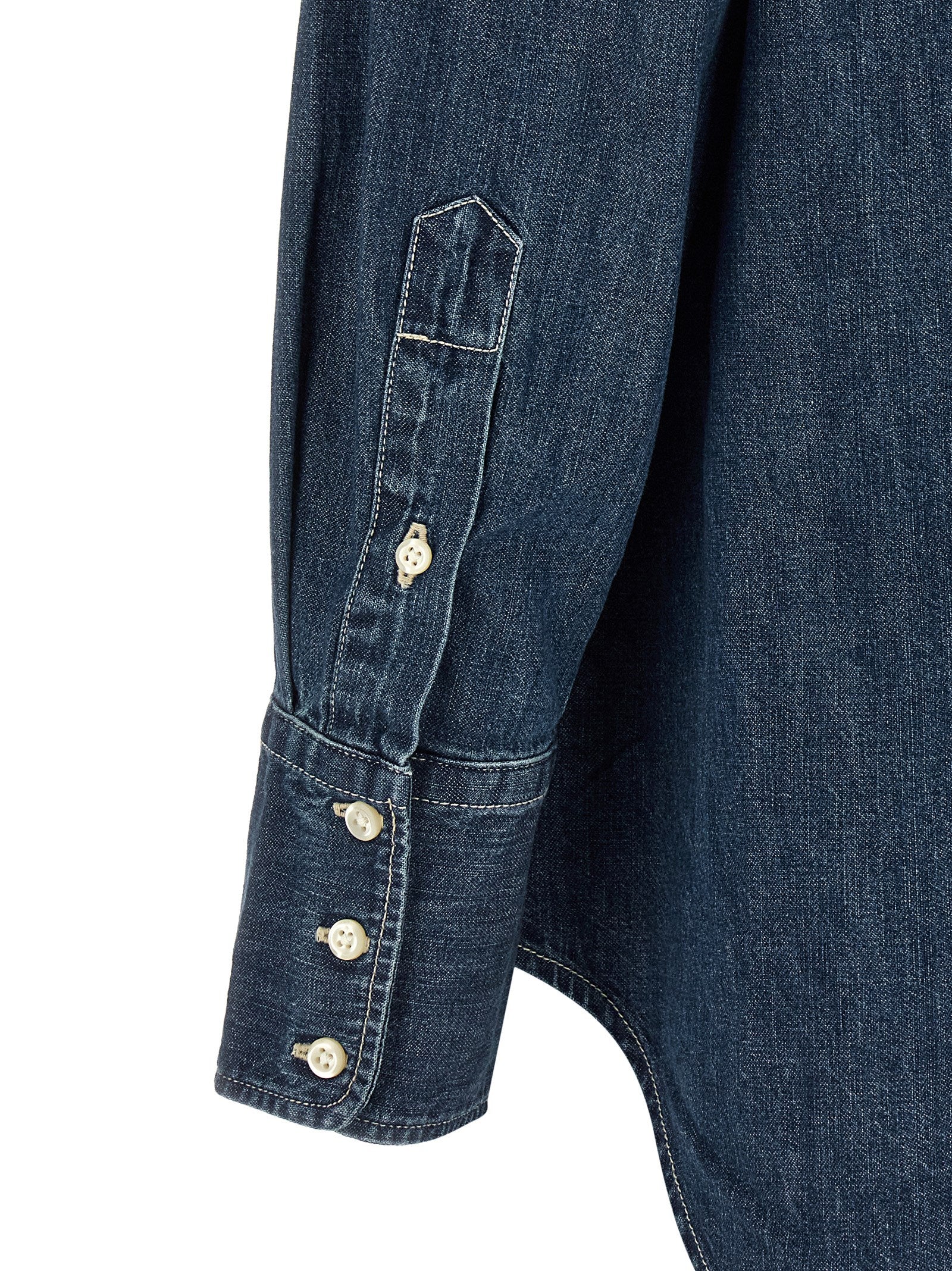 Polo Ralph Lauren Blaue Baumwollbluse
