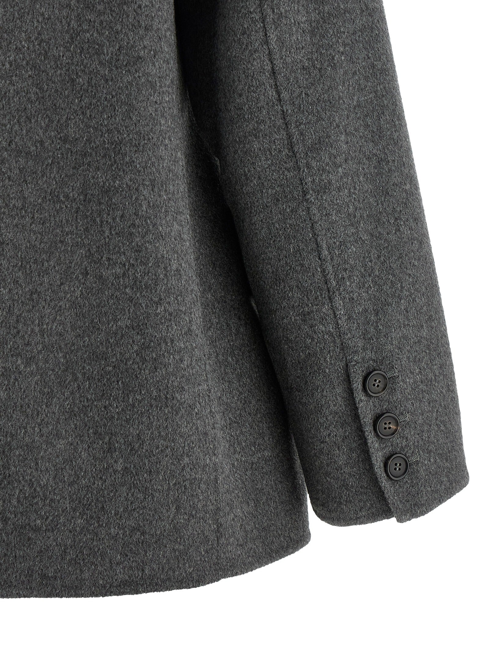 'S Max Mara Grauer Blazer aus reiner Schurwolle