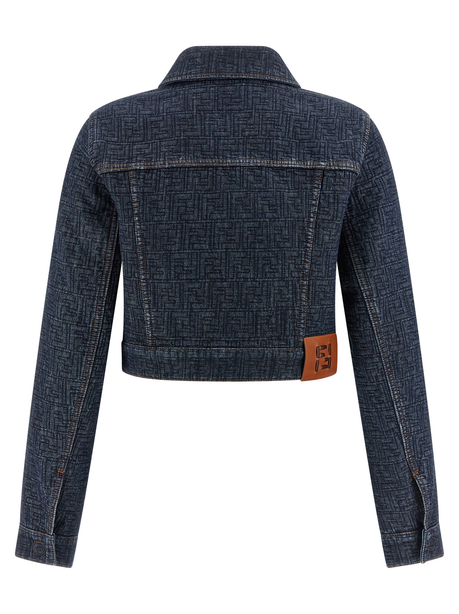 Fendi Blaue Jeansjacke aus Baumwolle
