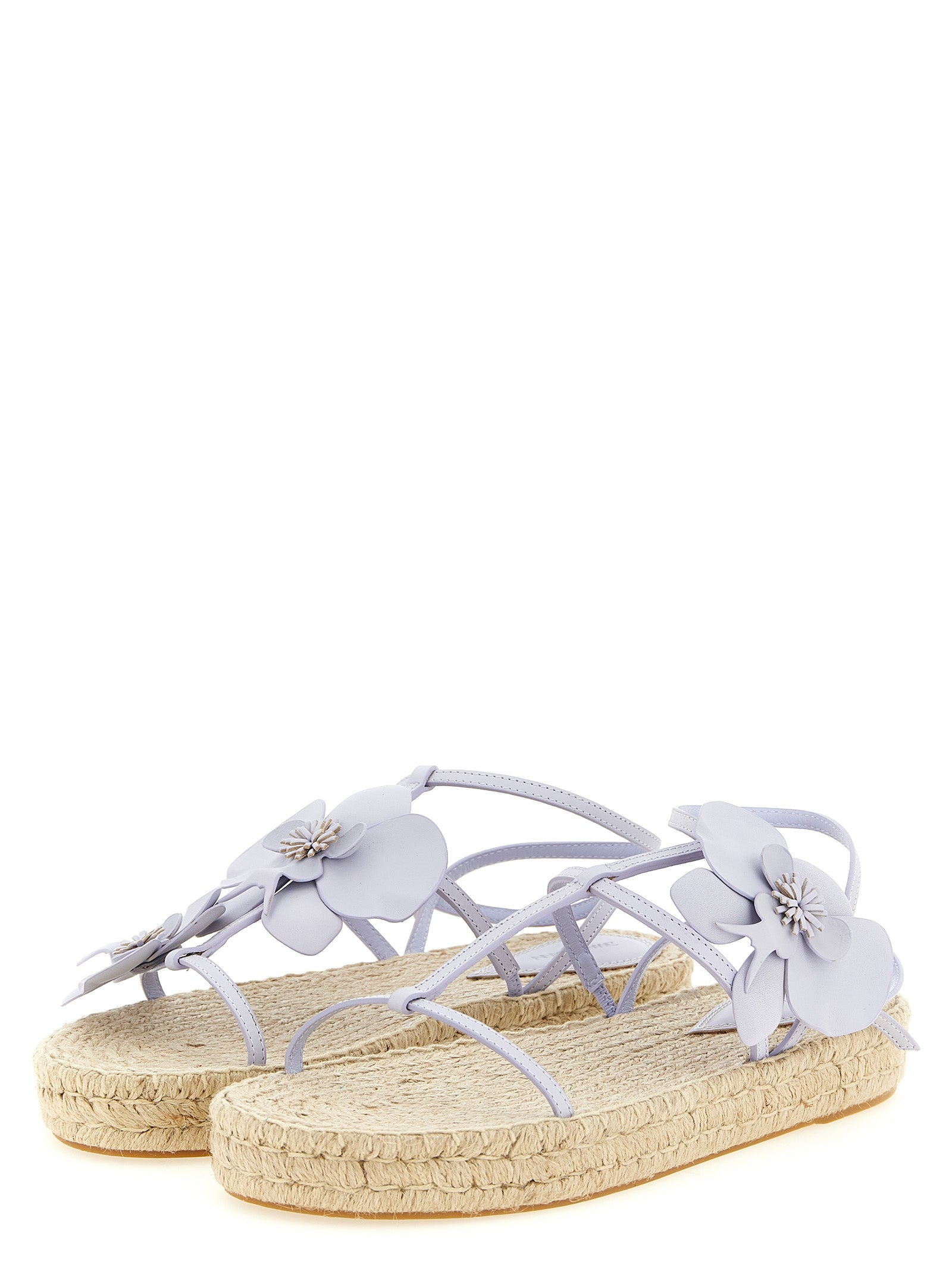 Zimmermann Sandalen aus violettem Rindsleder