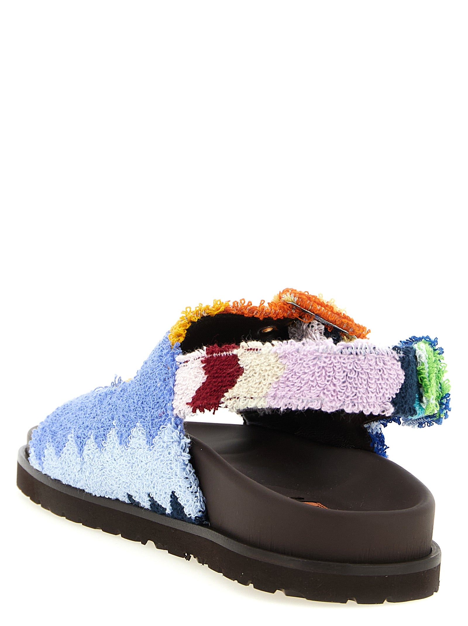 Missoni Mehrfarbige Sandalen aus Ziegenleder