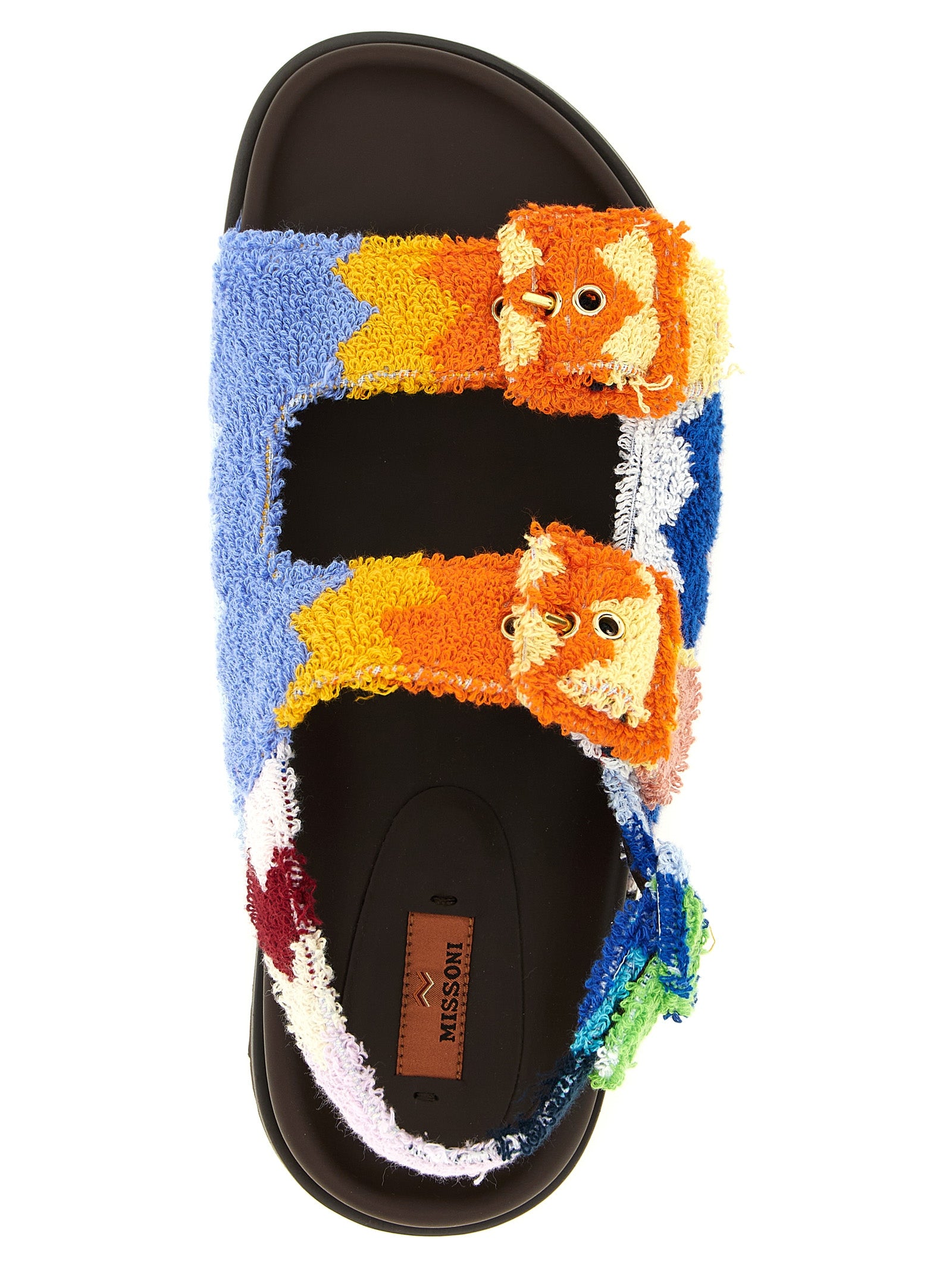 Missoni Mehrfarbige Sandalen aus Ziegenleder