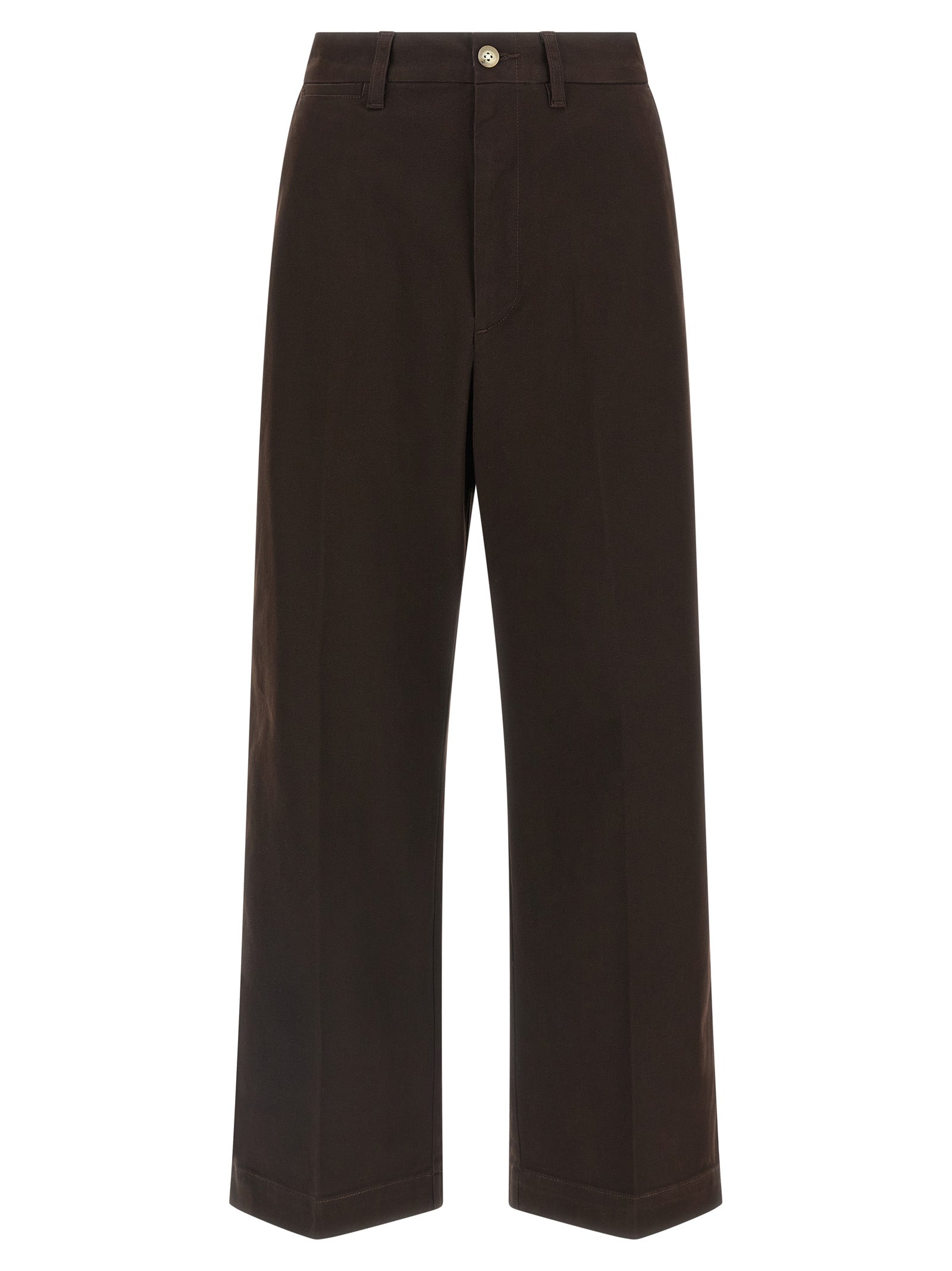 Polo Ralph Lauren Elegante braune Baumwollhosen für Frauen