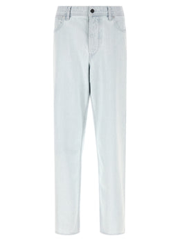 Stone Island Blaue Jeans aus Baumwolle im geraden Schnitt