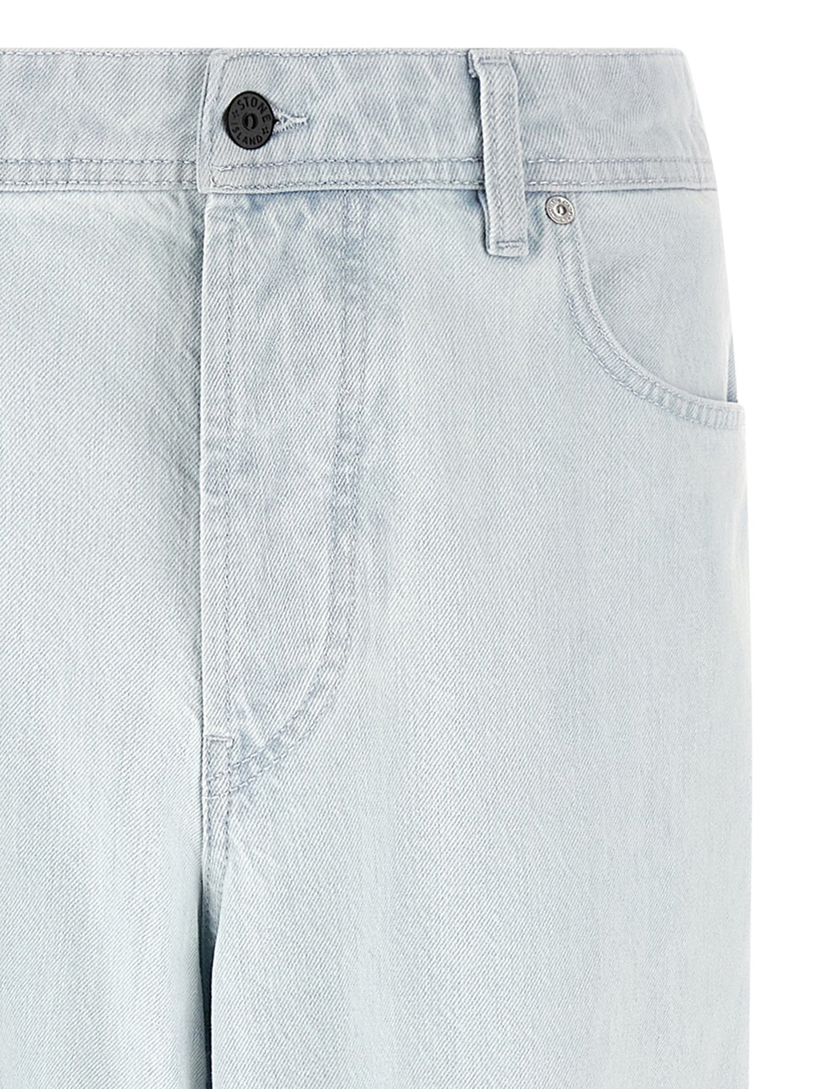 Stone Island Blaue Jeans aus Baumwolle im geraden Schnitt