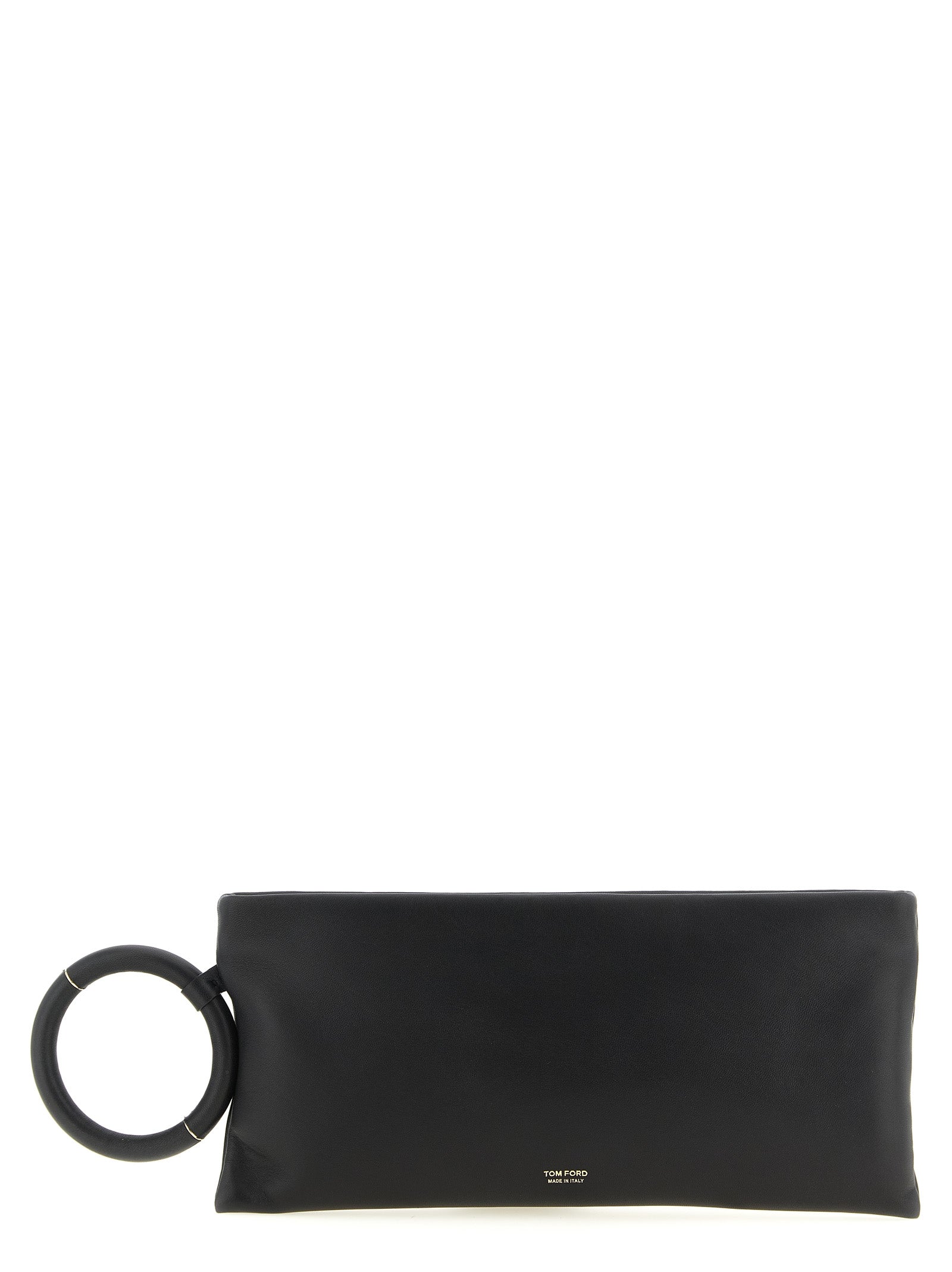 Tom Ford Schwarze Lammleder-Clutch