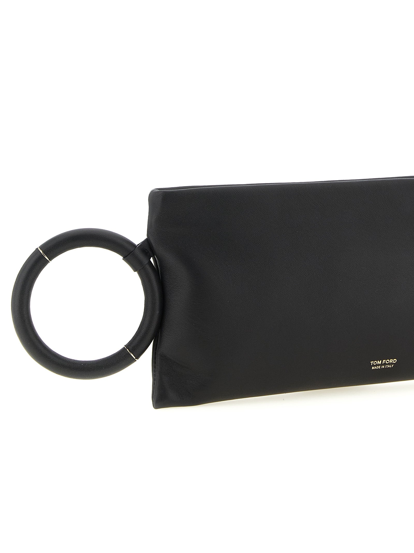 Tom Ford Schwarze Lammleder-Clutch