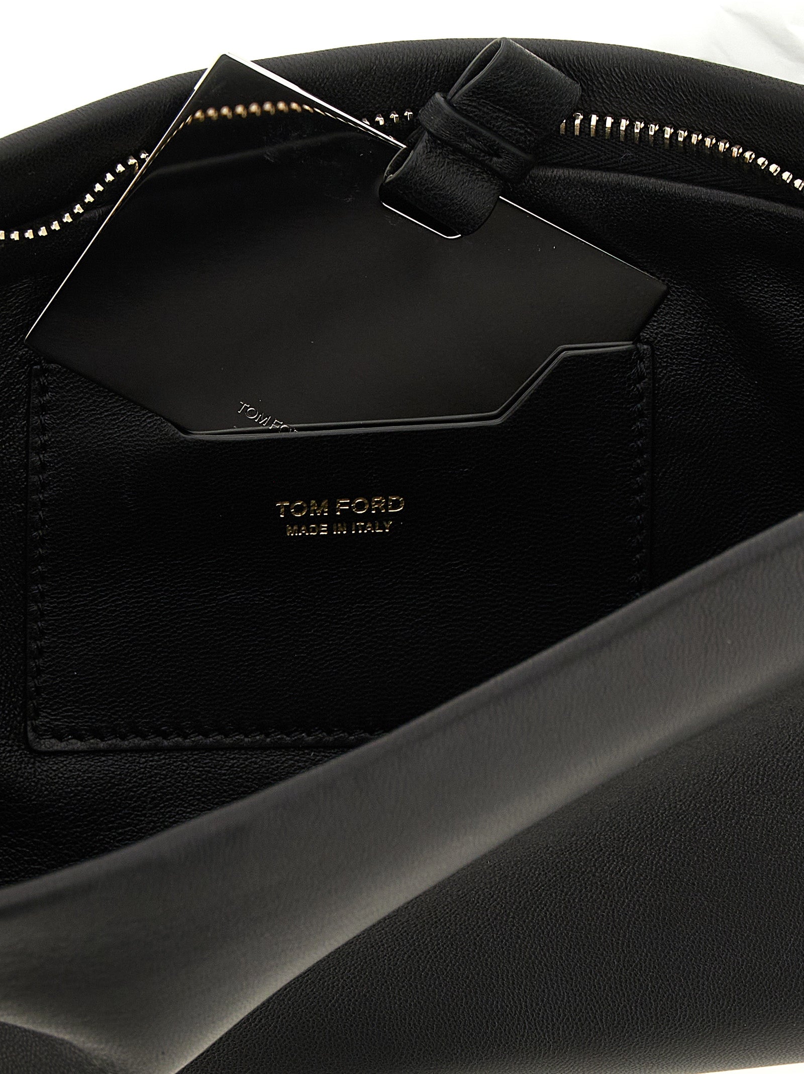 Tom Ford Schwarze Lammleder-Clutch