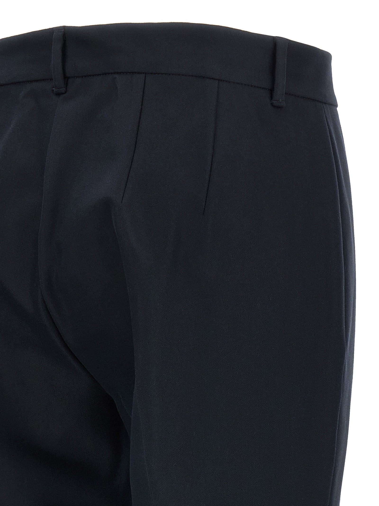 'S Max Mara Blaue Baumwollhose