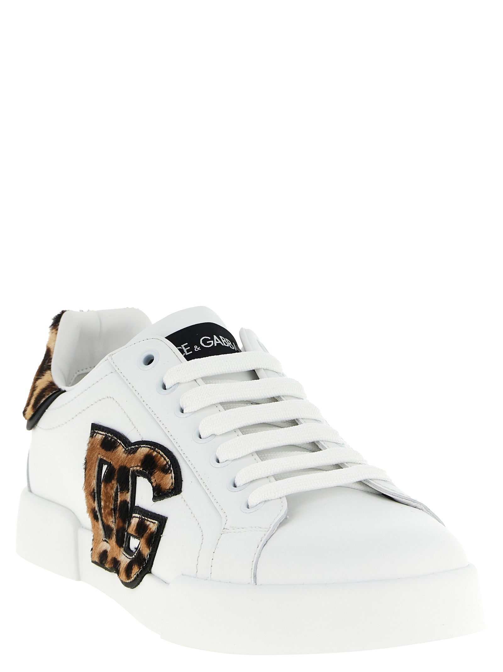 Dolce & Gabbana Sneakers aus braunem Kalbsleder