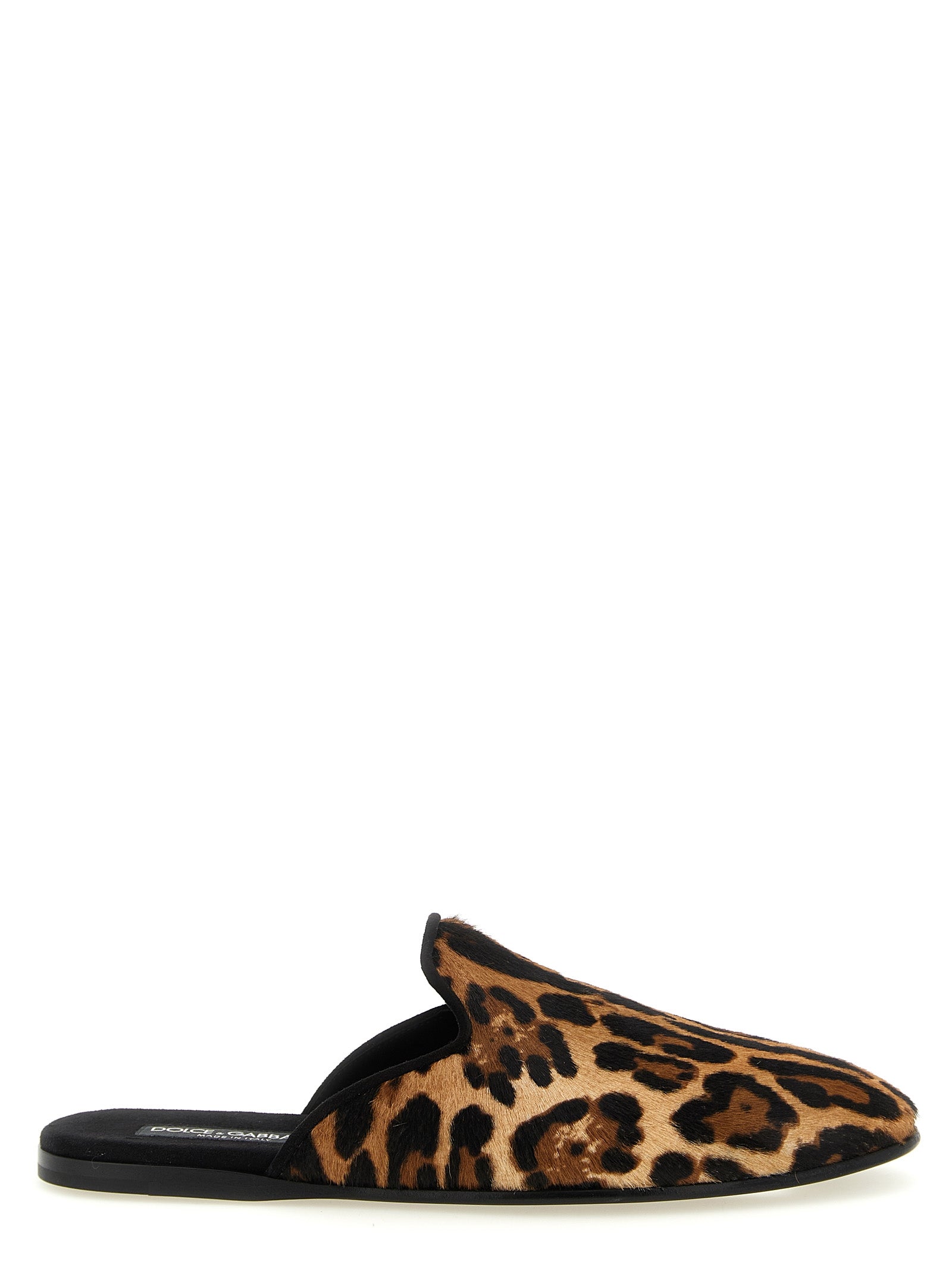 Dolce & Gabbana Braune Kalbsleder-Flats