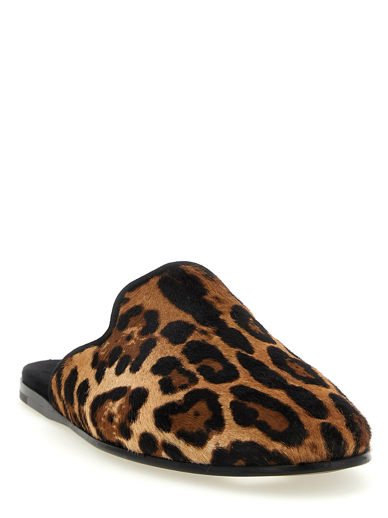 Dolce & Gabbana Braune Kalbsleder-Flats