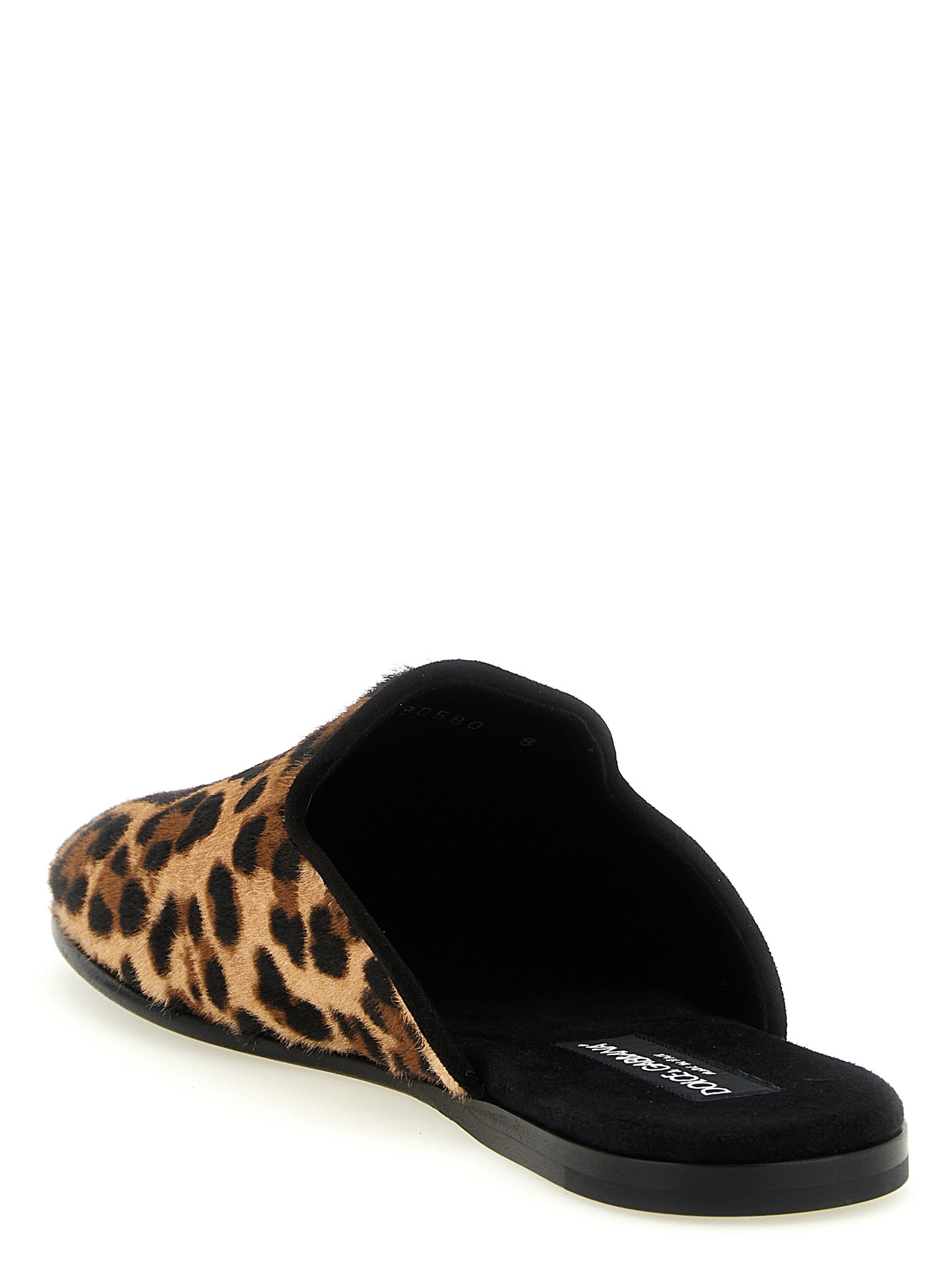 Dolce & Gabbana Braune Kalbsleder-Flats