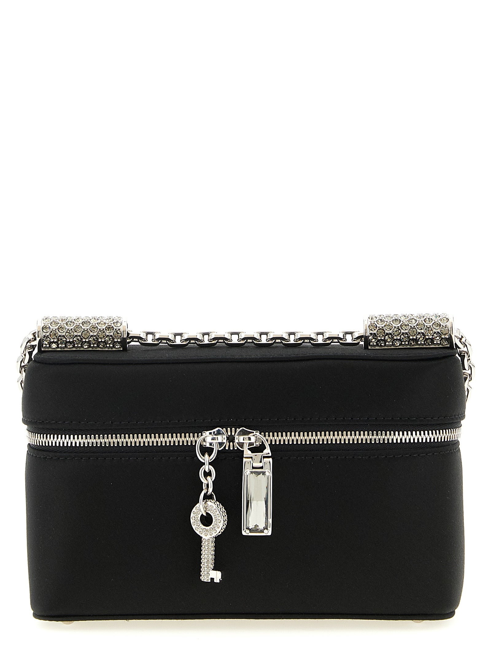 Dolce & Gabbana Schwarze Crossbody Bag aus Viskose