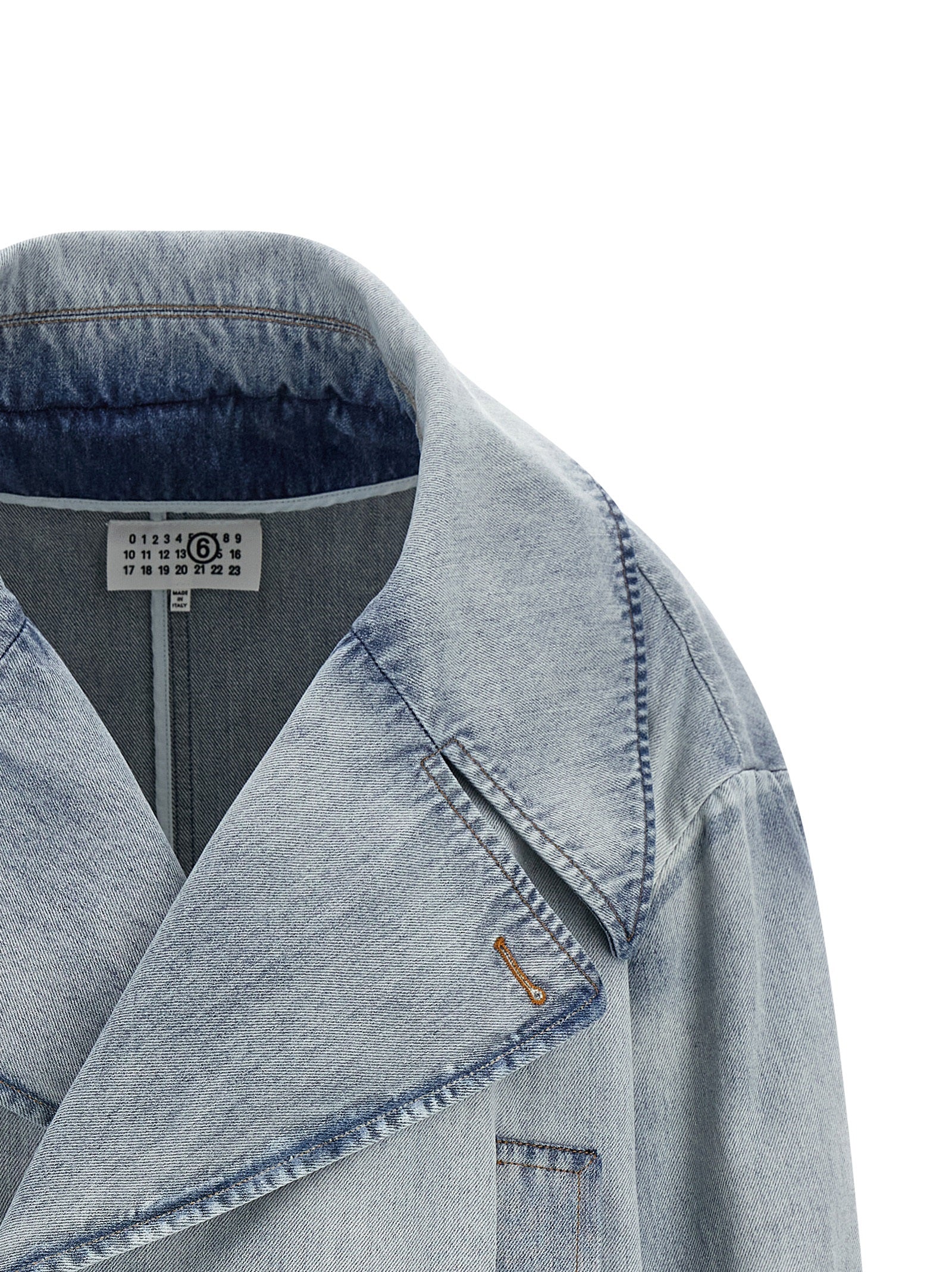 MM6 Maison Margiela Blaue Jeansjacke aus Baumwolle