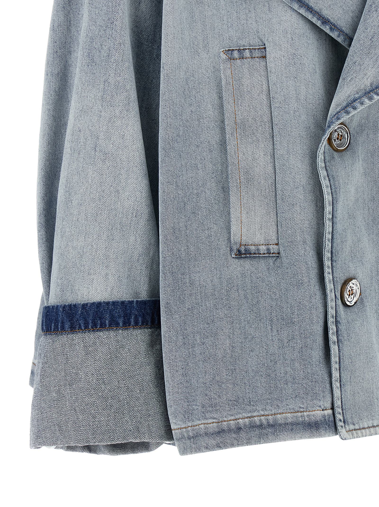 MM6 Maison Margiela Blaue Jeansjacke aus Baumwolle