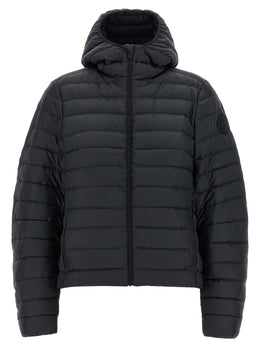Canada Goose Schwarze Polyamid-Jacke in voller Länge