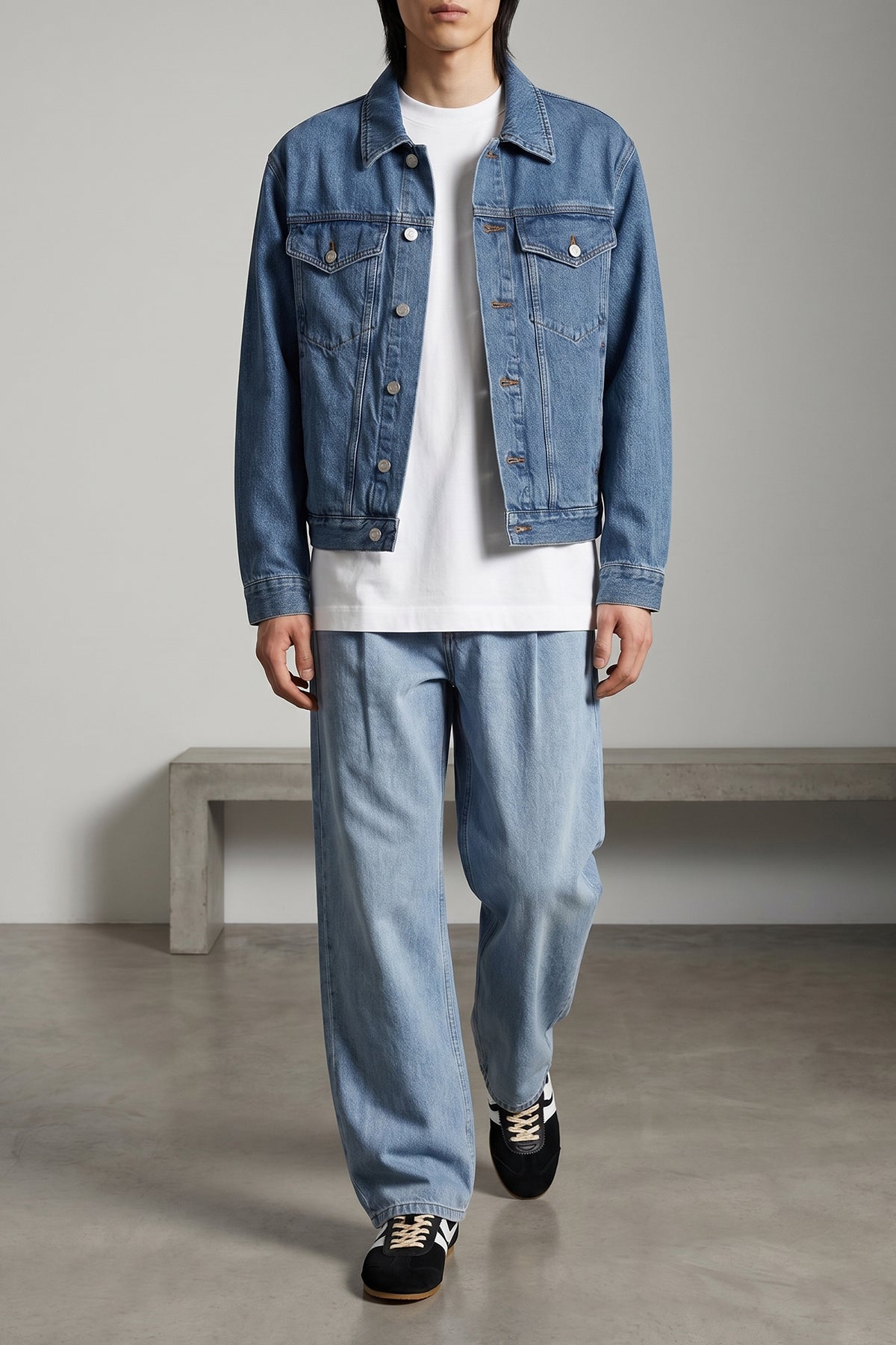 Dries Van Noten Bicolor Calfskin Sneakers