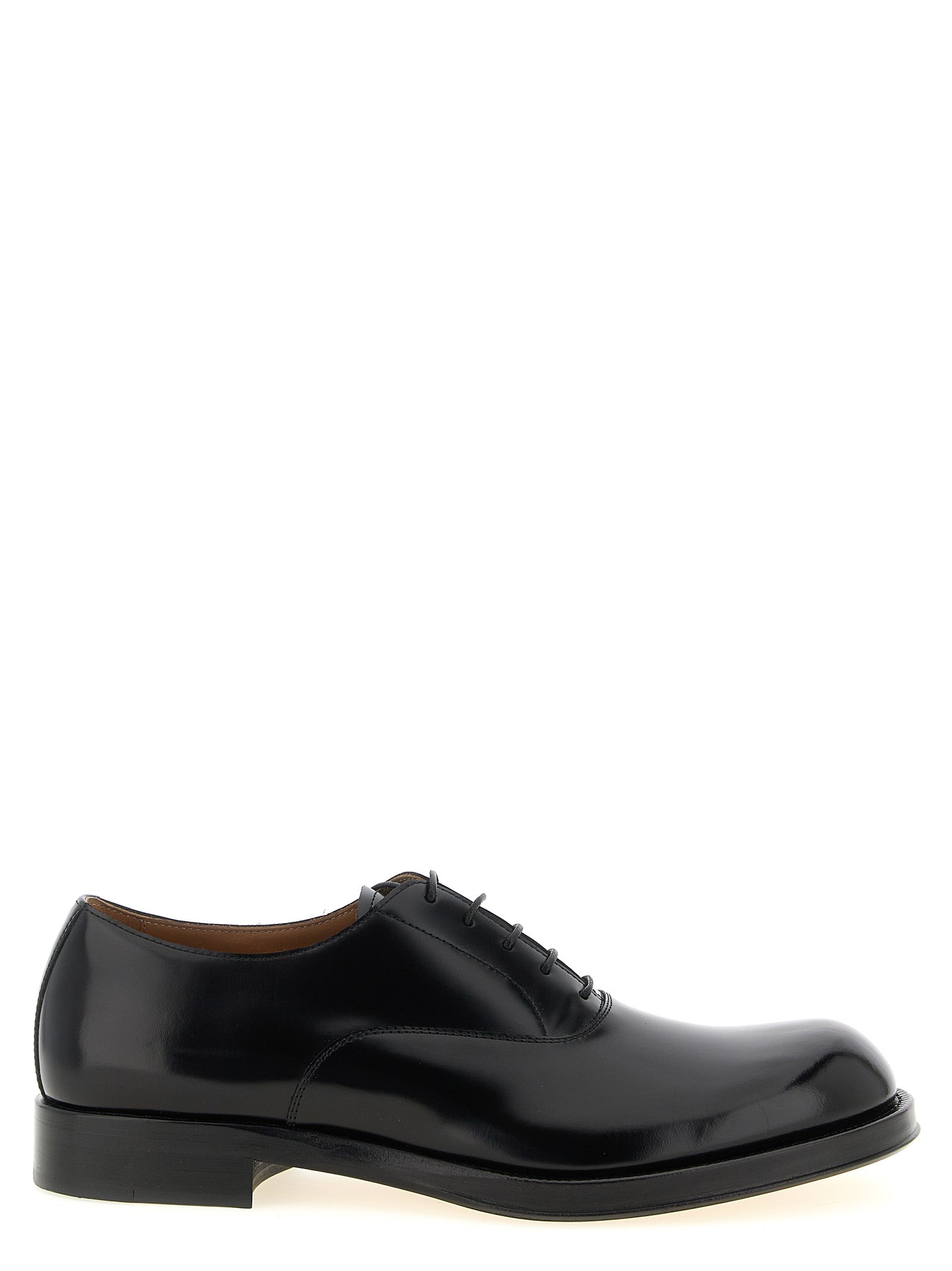 Dries Van Noten Schwarze Oxford- und Derby-Schuhe aus Kalbsleder