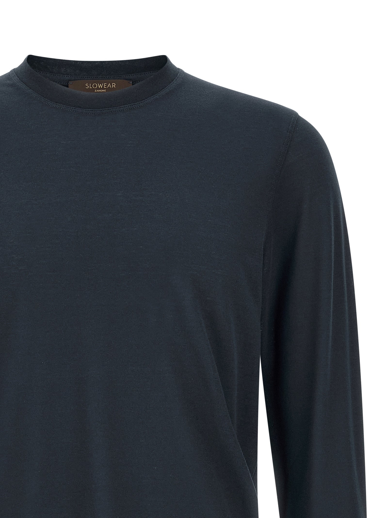 ZANONE Blaues Baumwoll-T-Shirt