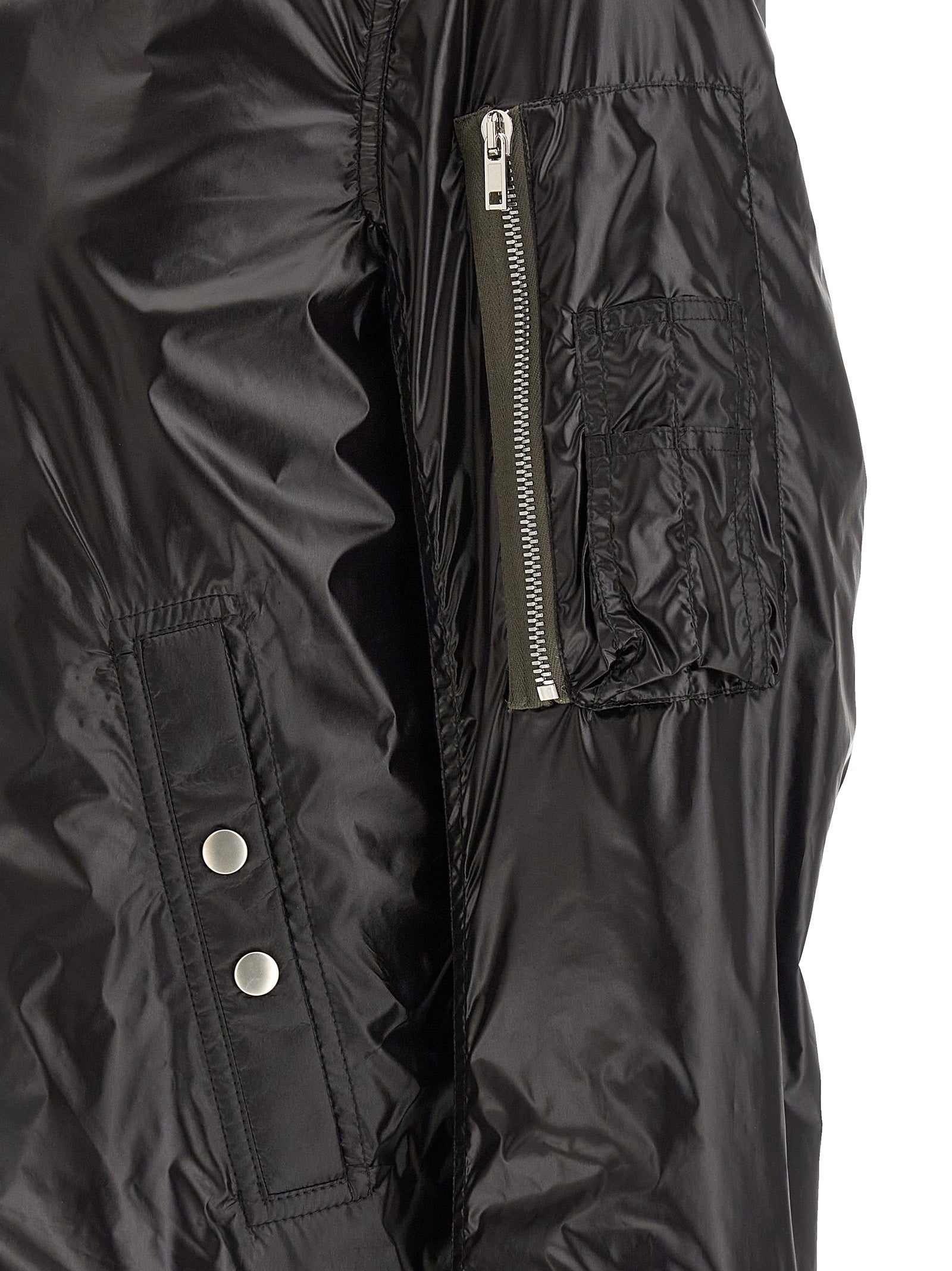 Rick Owens Schwarzer Nylon-Bomber