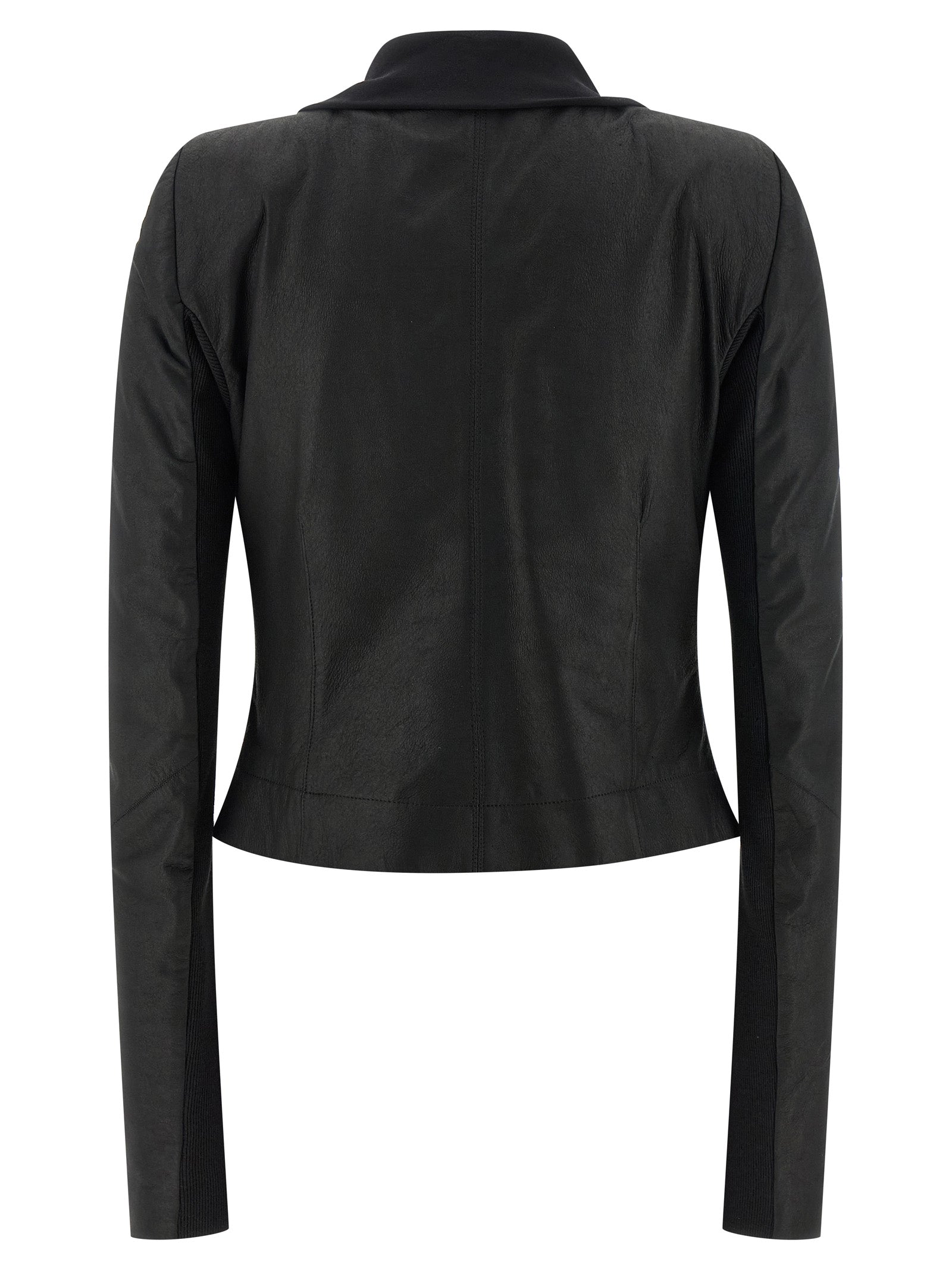 Rick Owens Schwarze Lammlederjacke