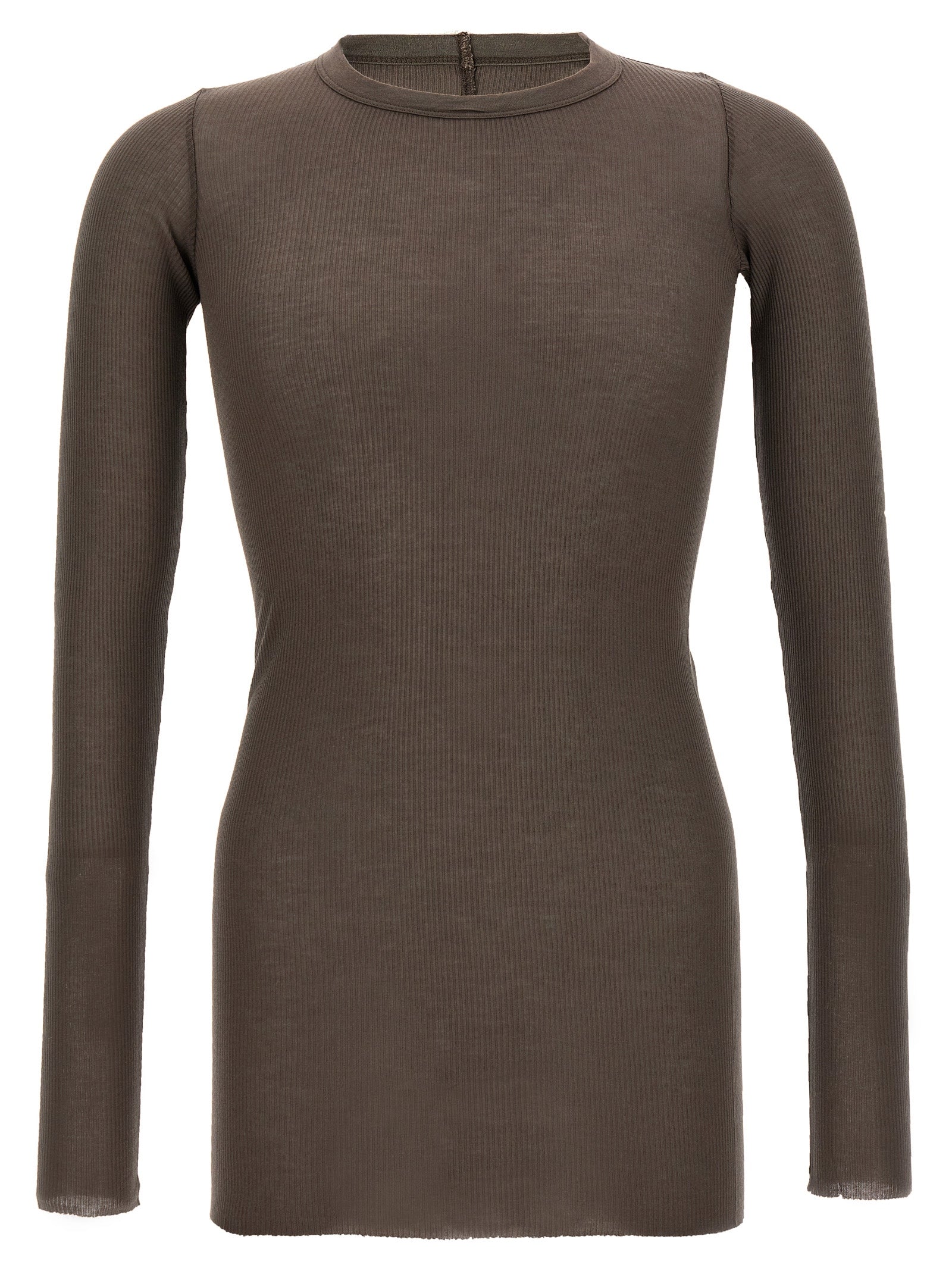 Rick Owens Graues Viskose-T-Shirt