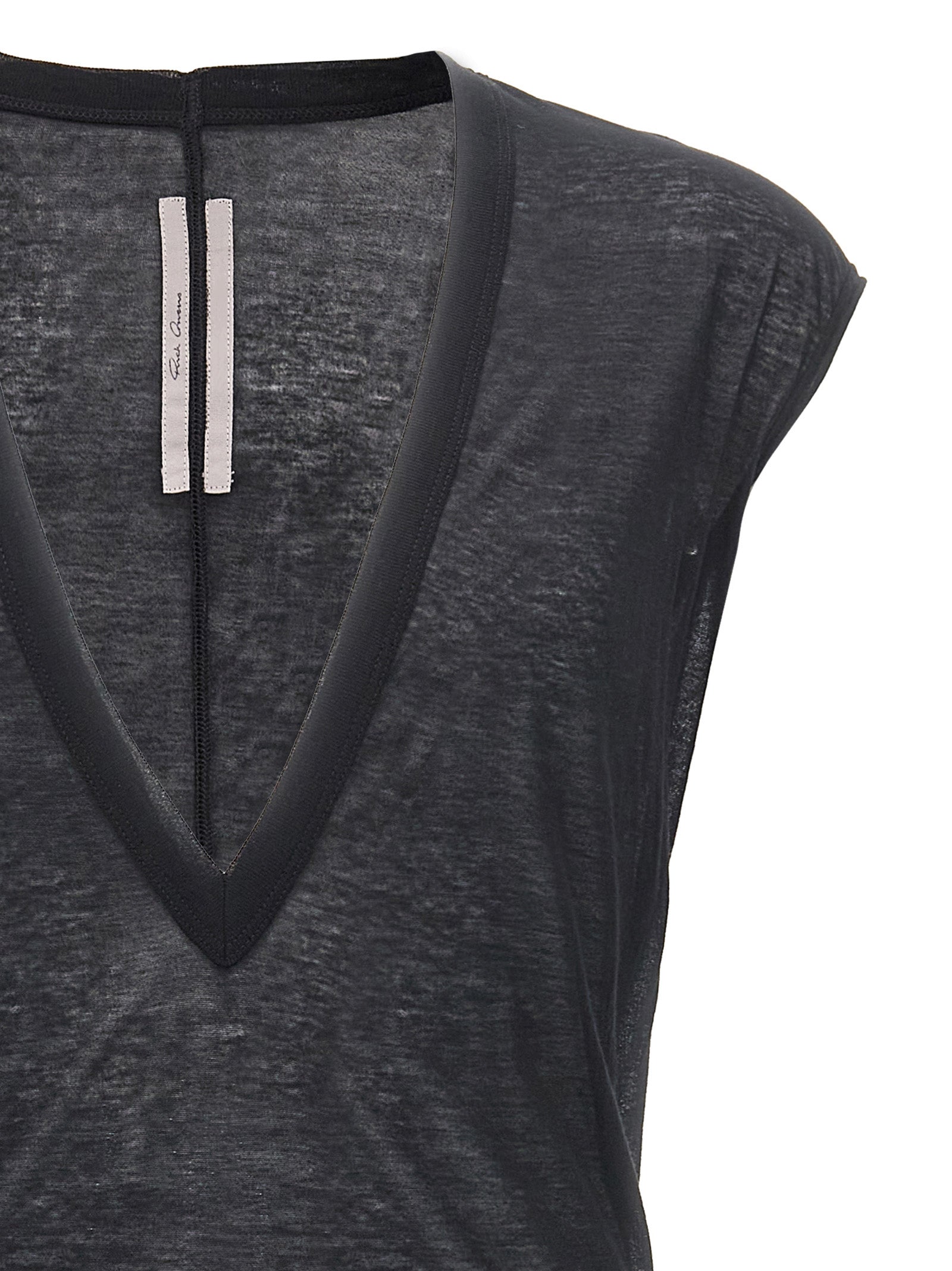Rick Owens Schwarzes Baumwoll-T-Shirt