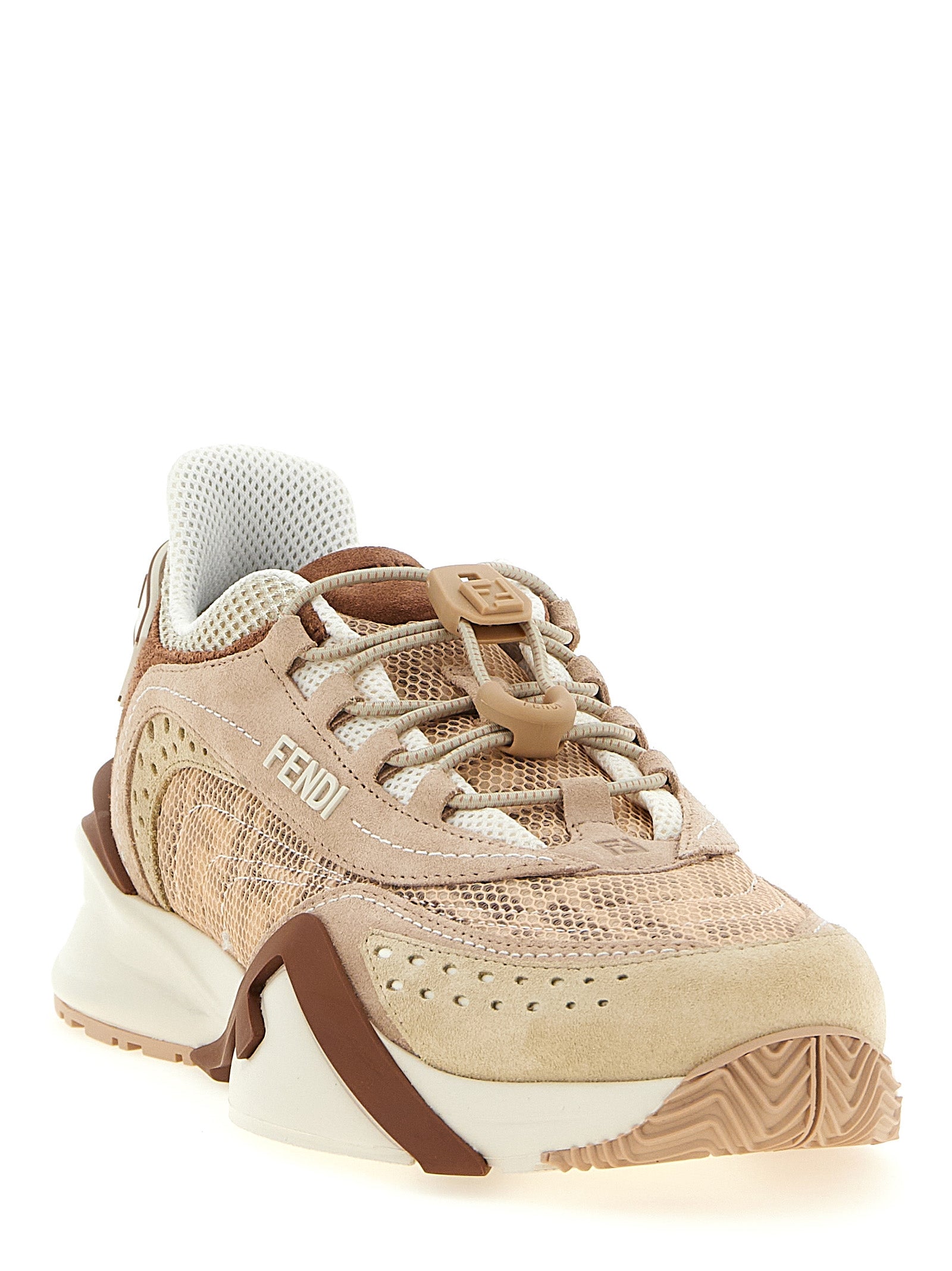 Fendi Mehrfarbige Sneaker aus Polyamid im Athletic-Stil
