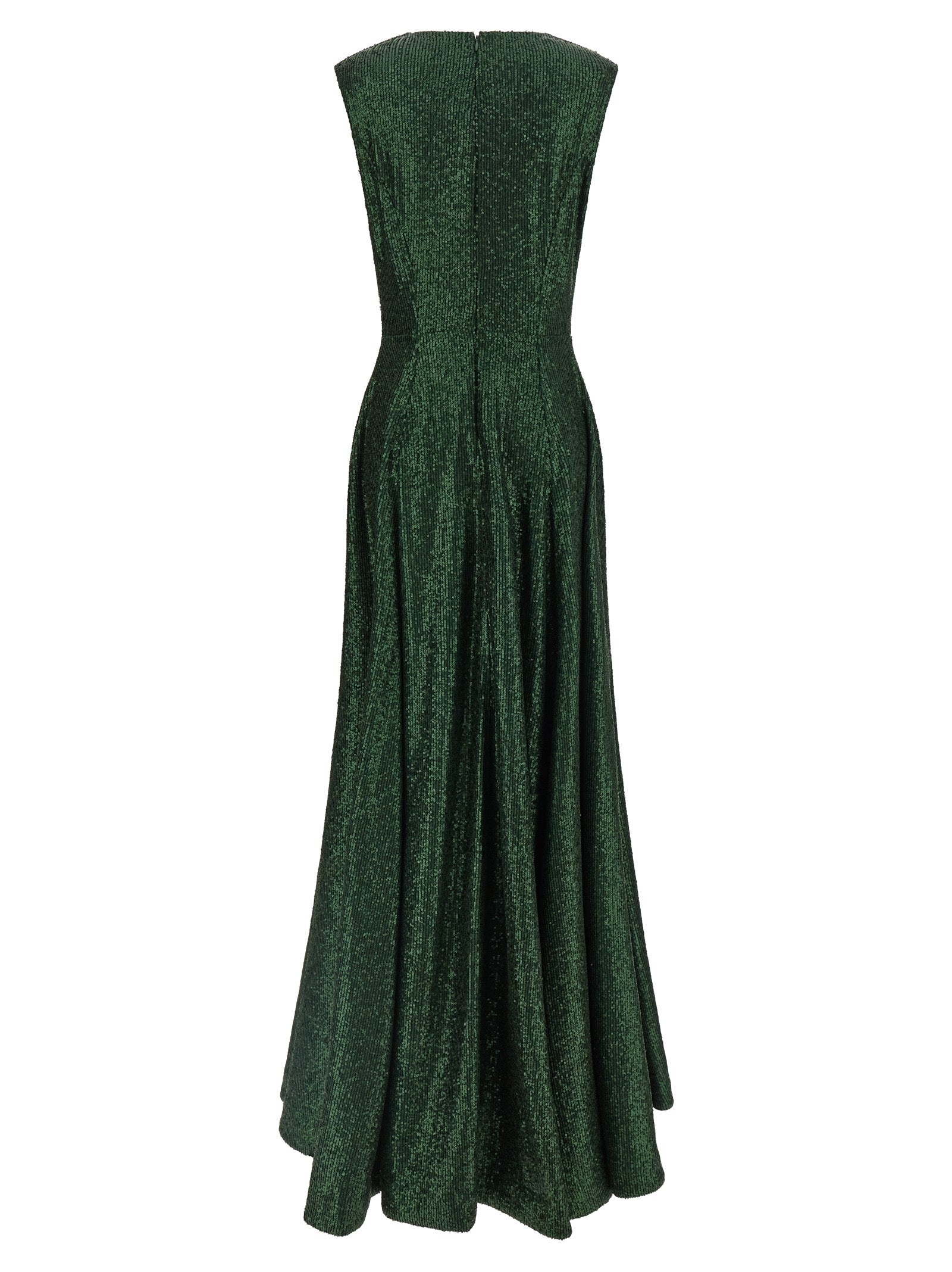 Norma Kamali Zweifarbige Polyester-Maxikleid