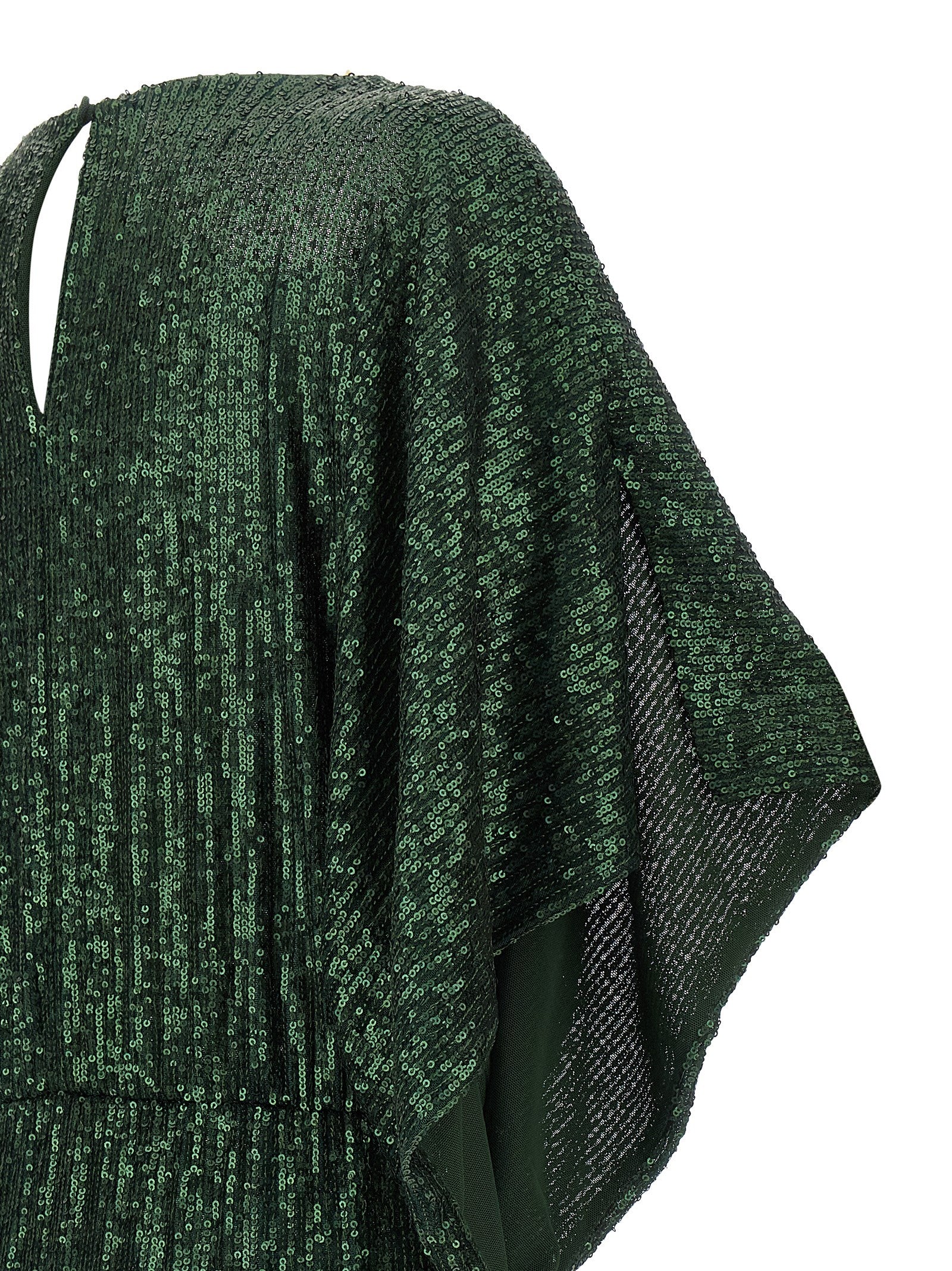 Norma Kamali Zweifarbige Polyester-Maxikleid