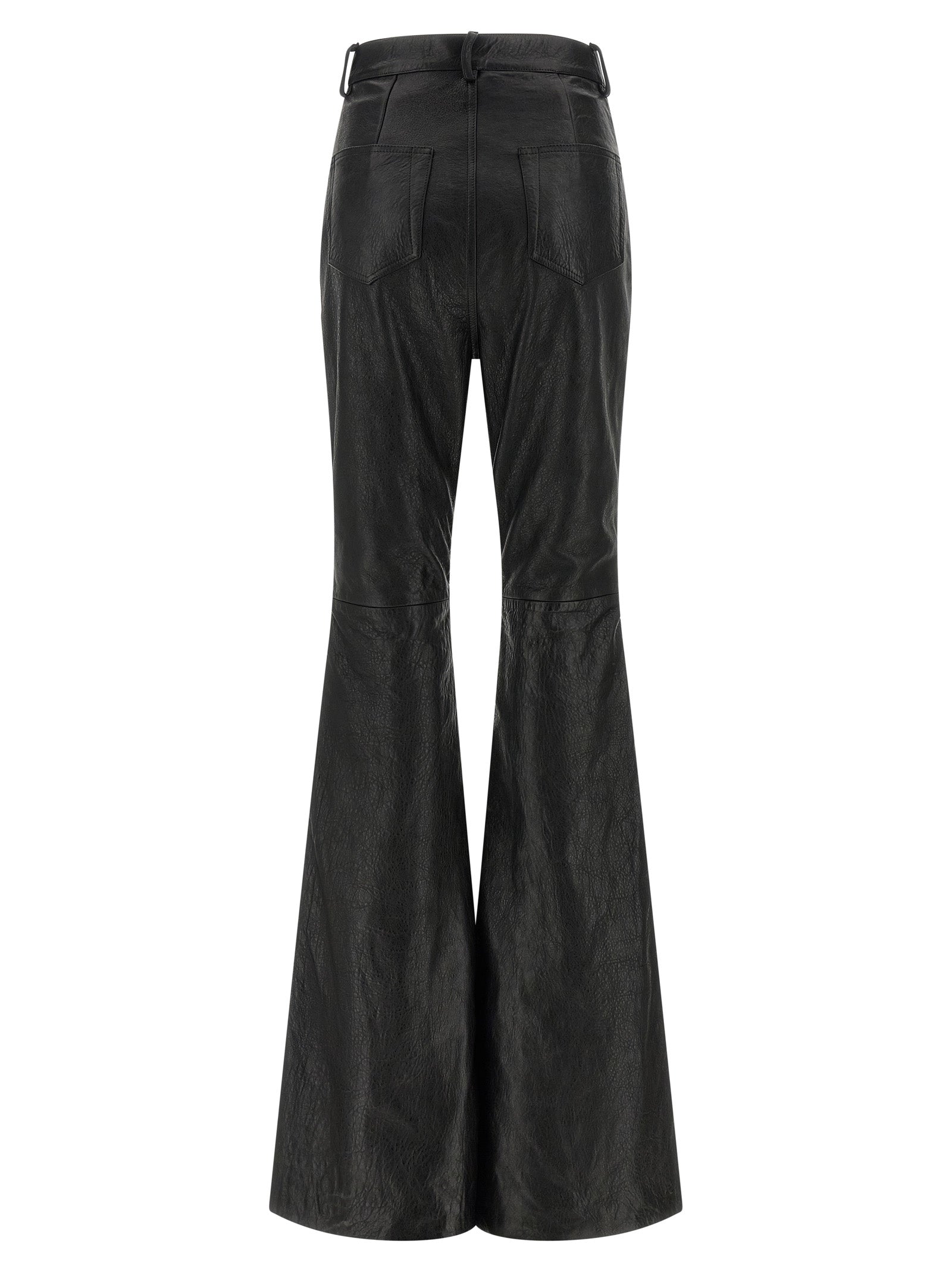 Rick Owens Schwarze Lammlederhose