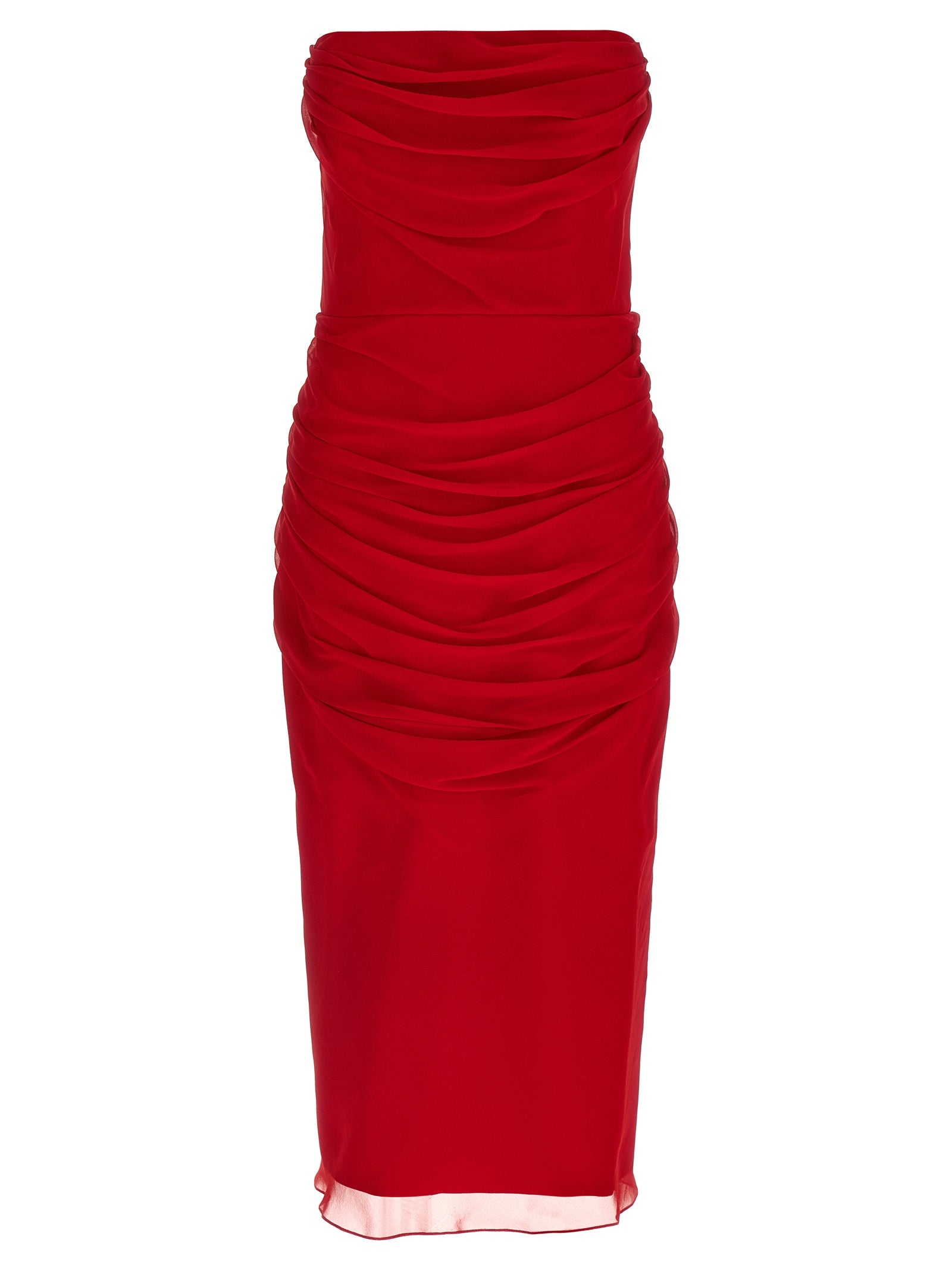 Carolina Herrera Mehrfarbiges Seiden-Midikleid
